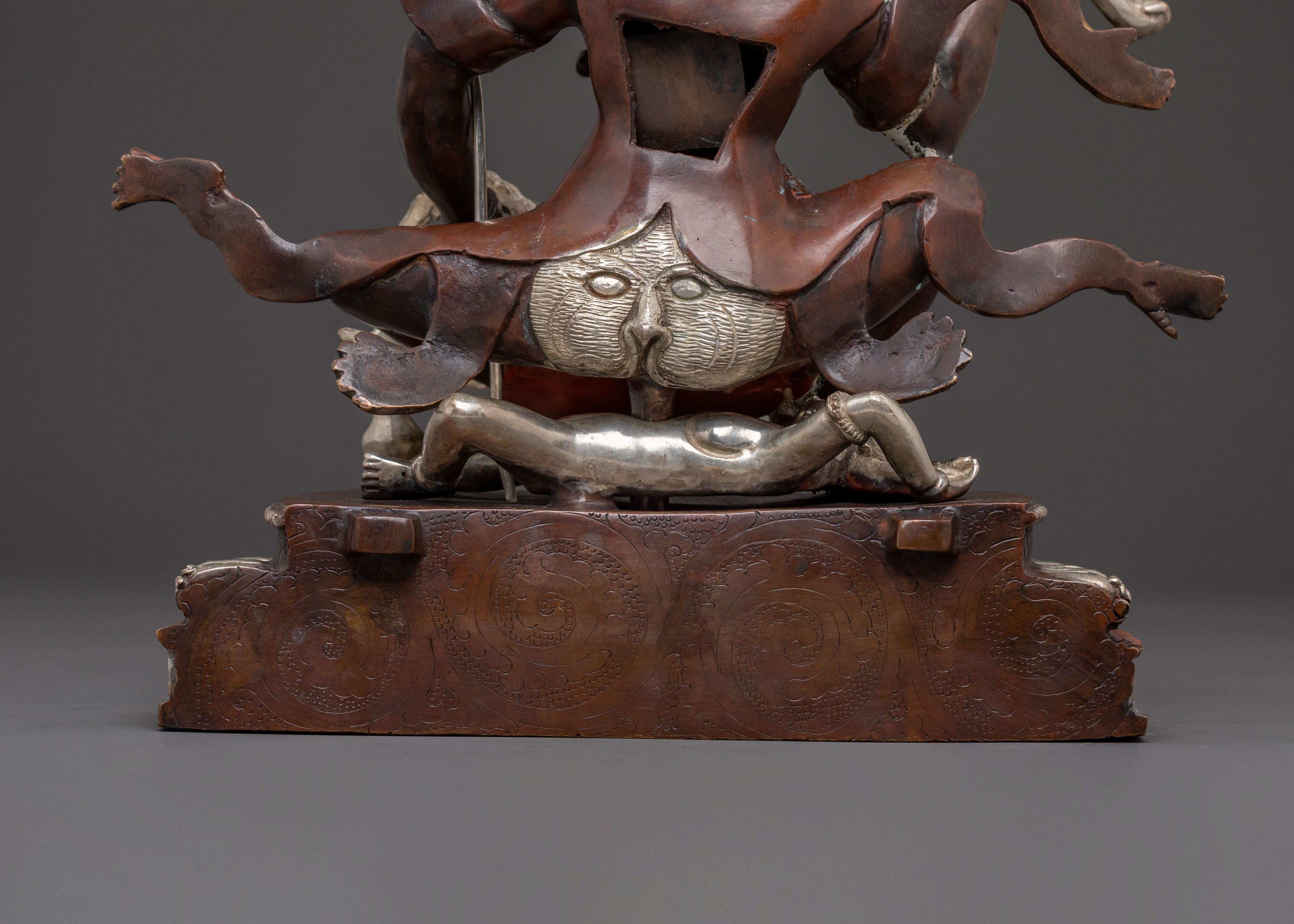 Divine Brahmanrupa Statue | Oxidized Copper Elegance