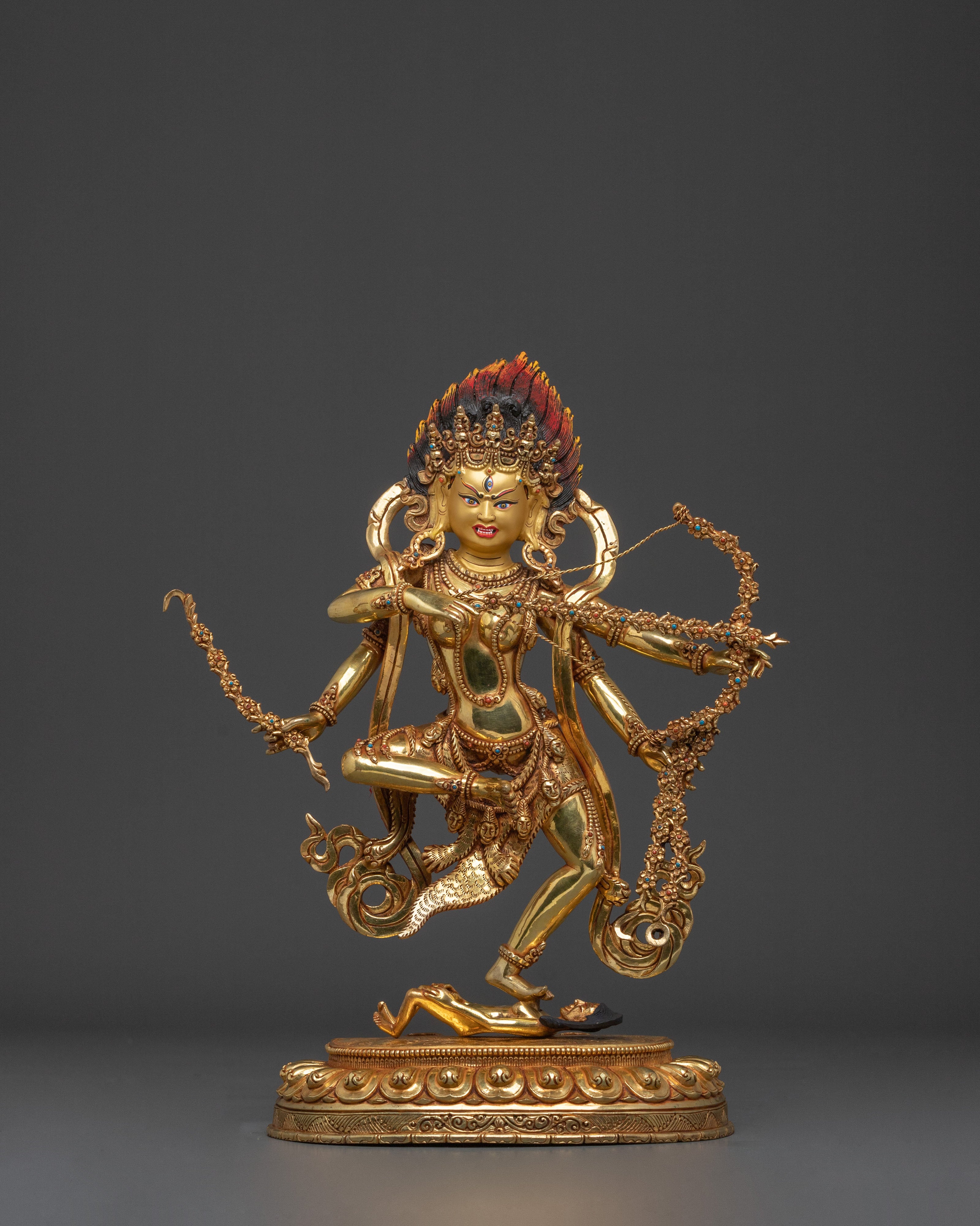 Handcrafted Kurukulla Sculpture: Himalayan Buddhist Art