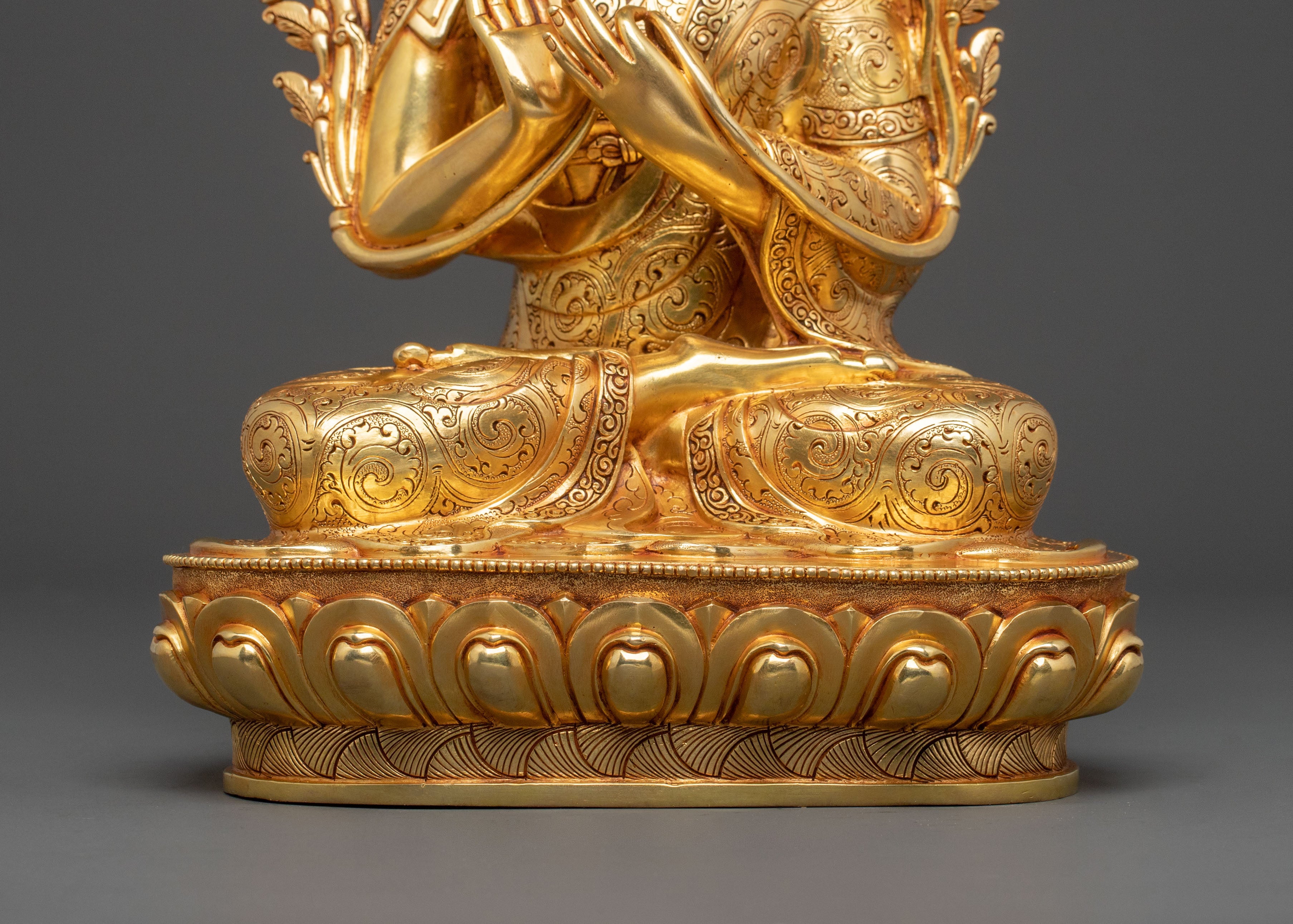 Tsongkhapa Handcrafted Sculpture | Symbol of Wisdom