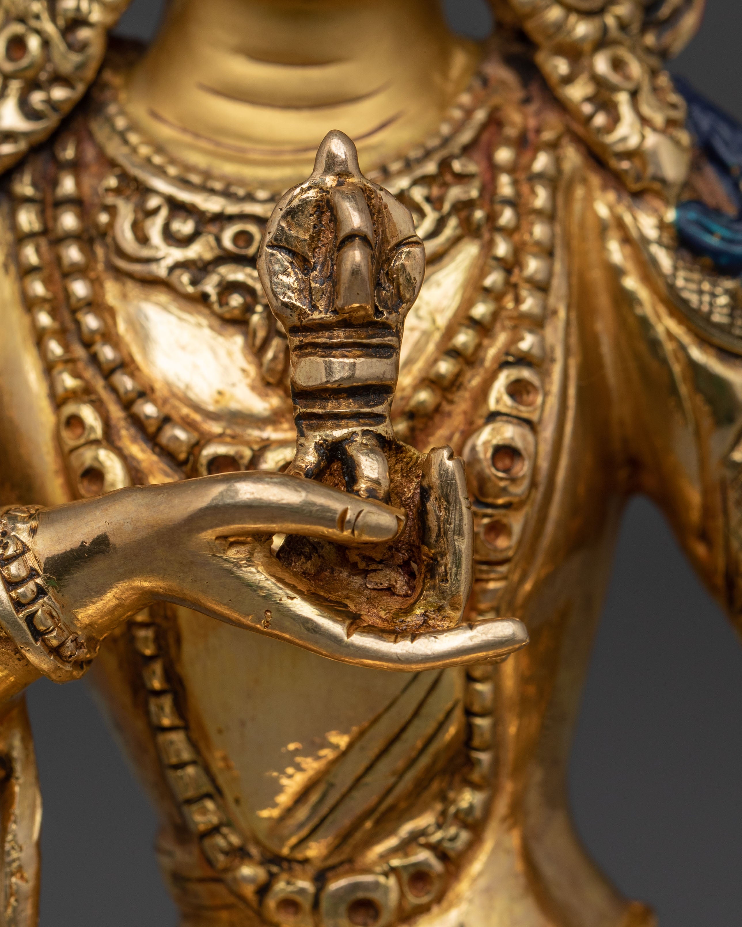 Tibetan Vajrasattva Sacred Statue | Tibetan Buddhist Altar Decor