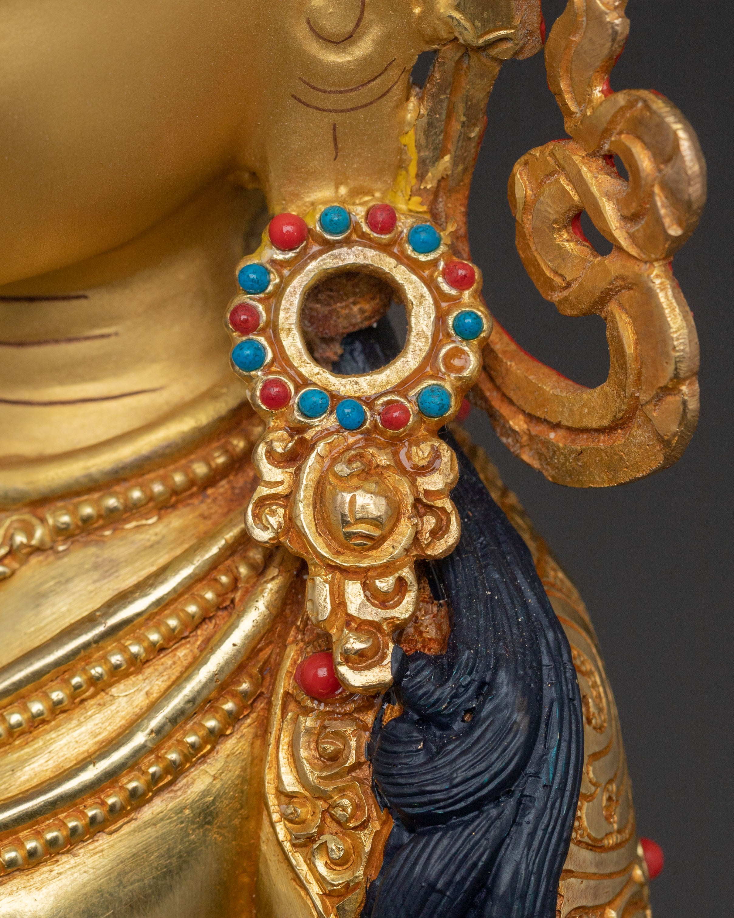 Dukar 24K Gold Gilded Statue | Protection Deity