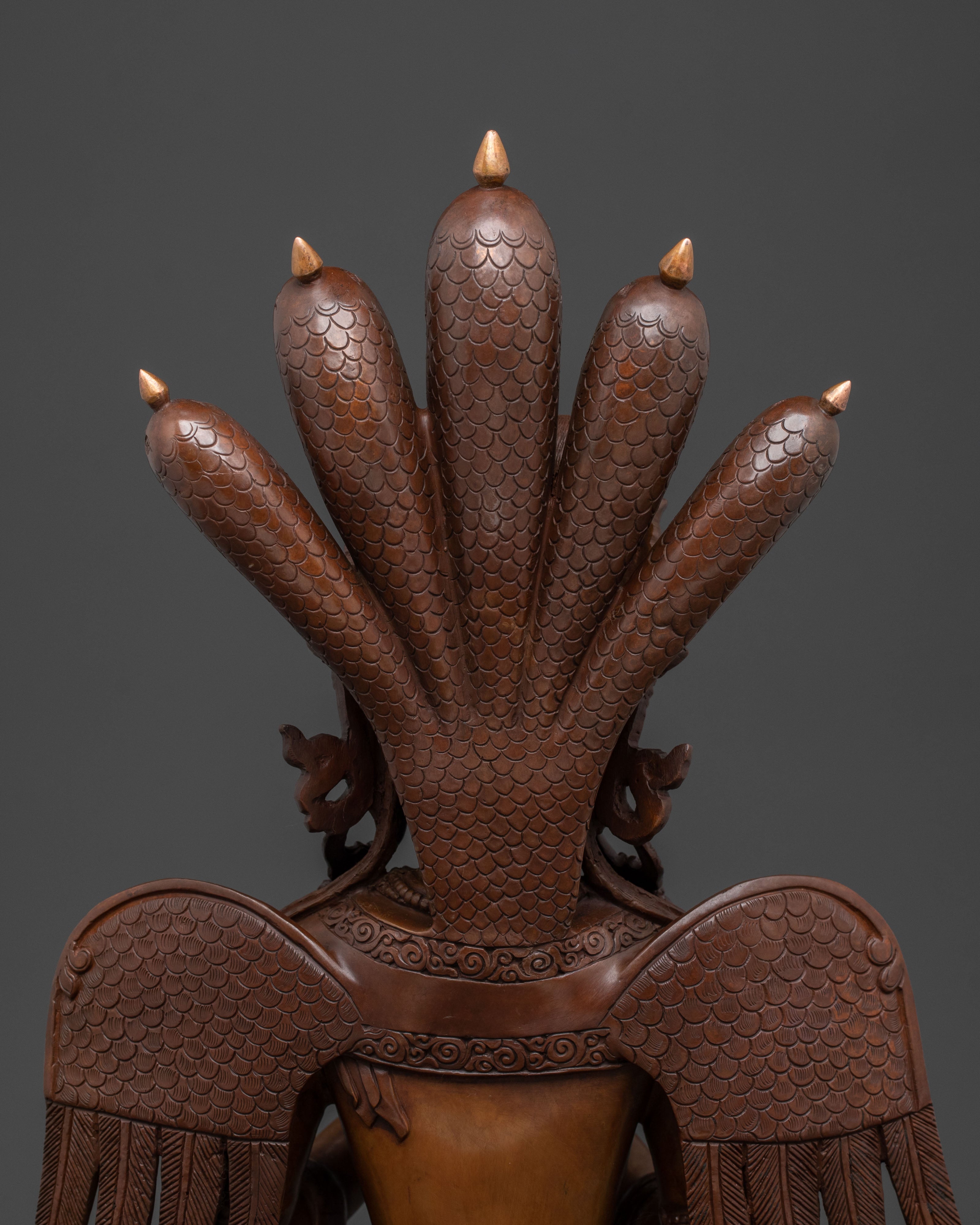 Oxidized Copper Nagkanya Sculpture | Spiritual Decor