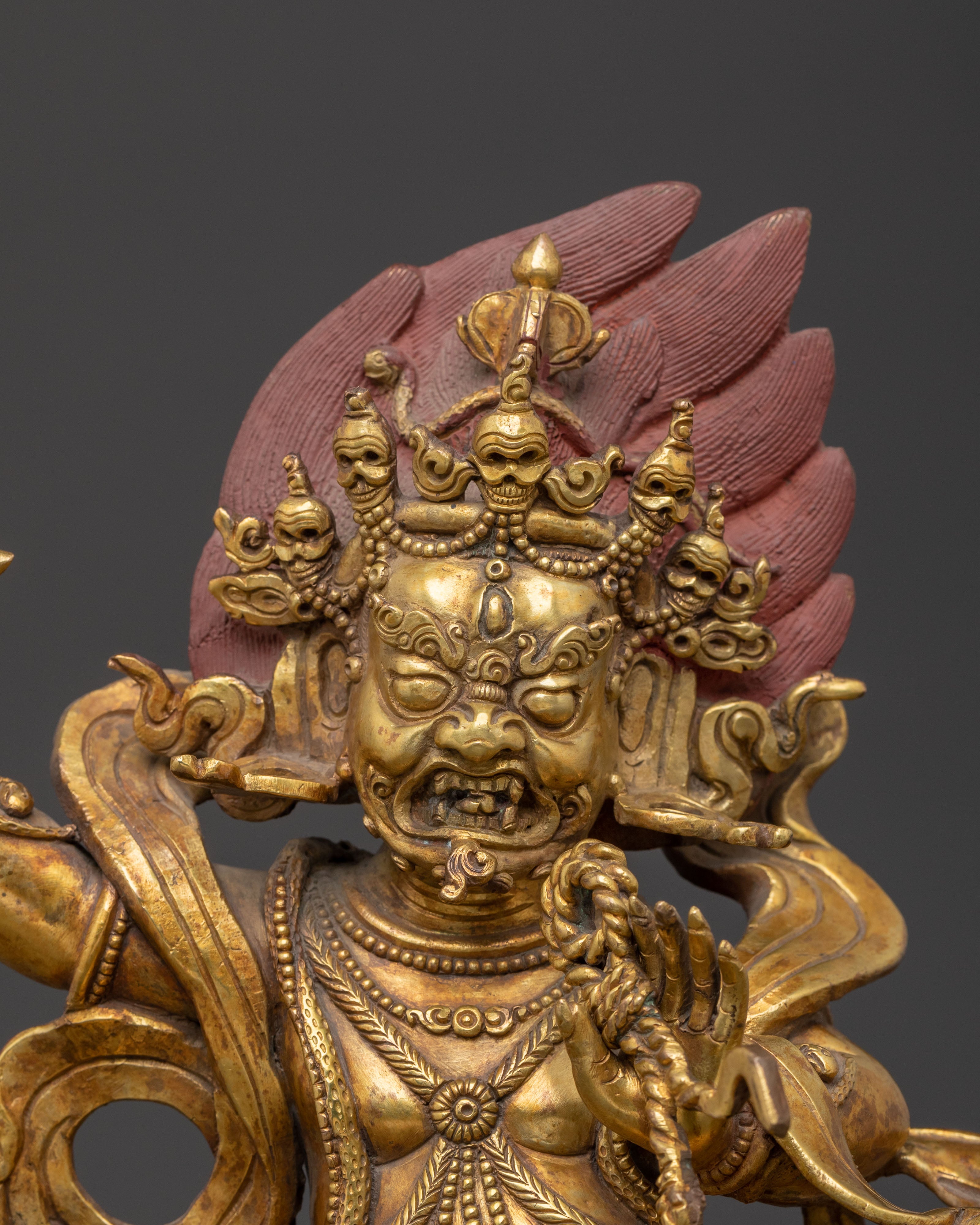 Vajrapani Buddhist Sculpture with Copper Body