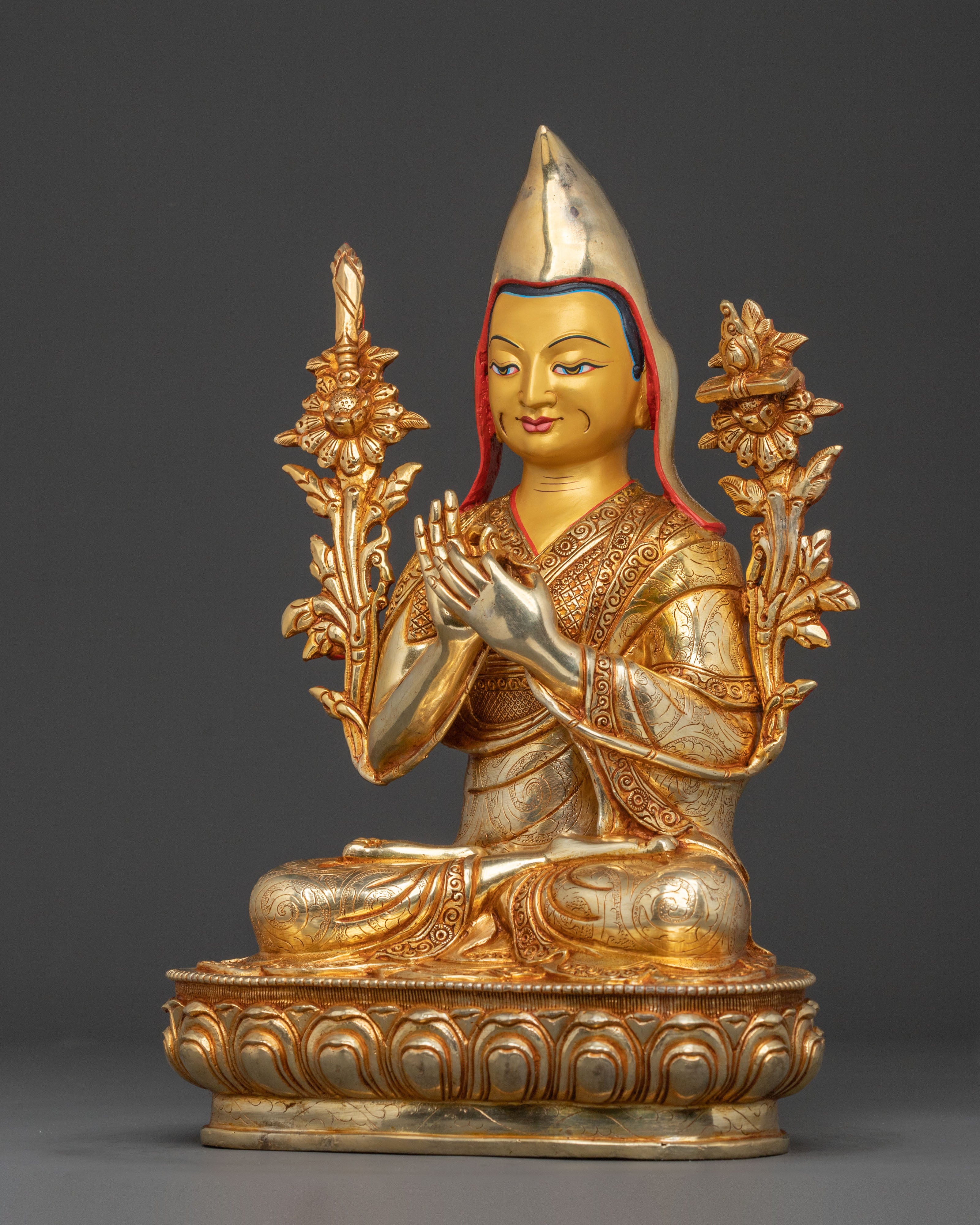 Tsongkhapa Statue with Disciples | Buddhist Master