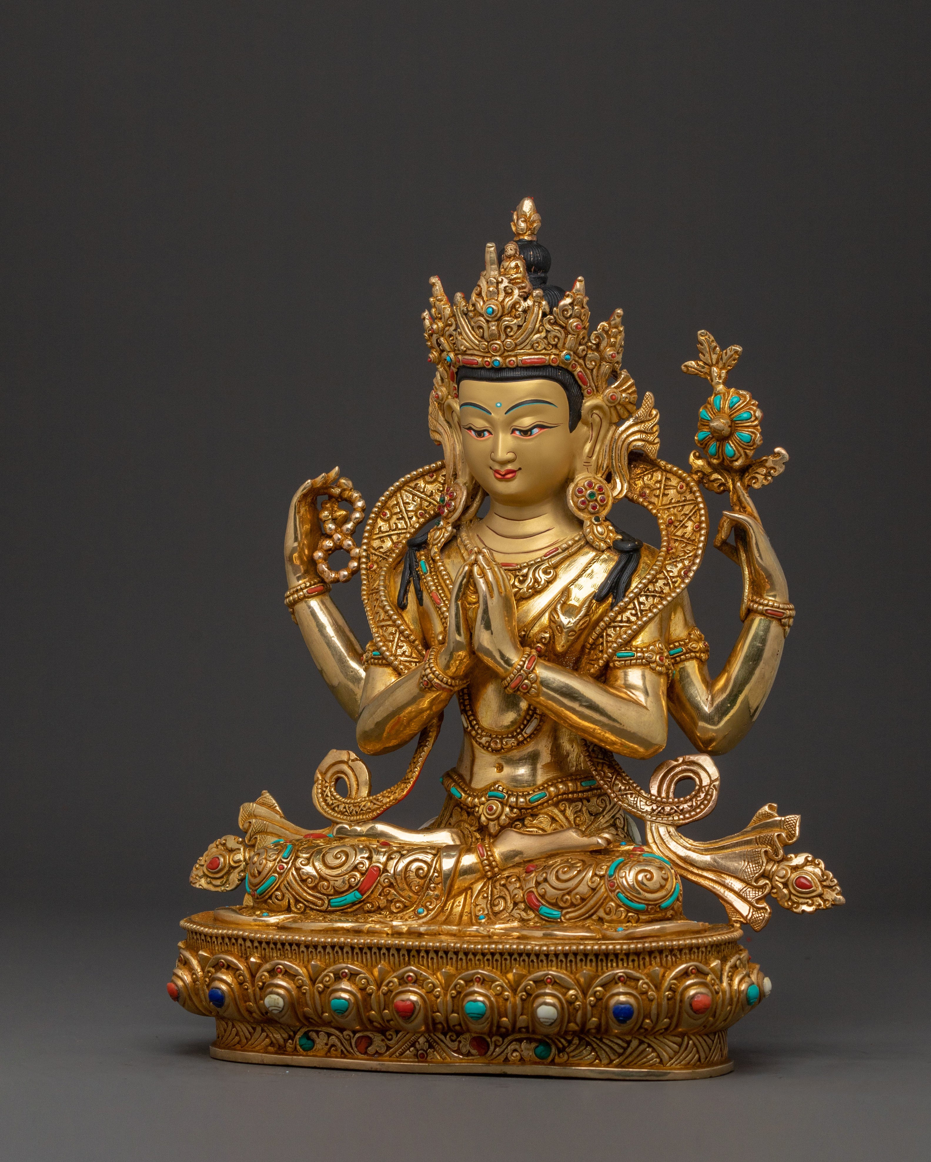 Handcrafted Chenrezig Statue | Infinite Compassion