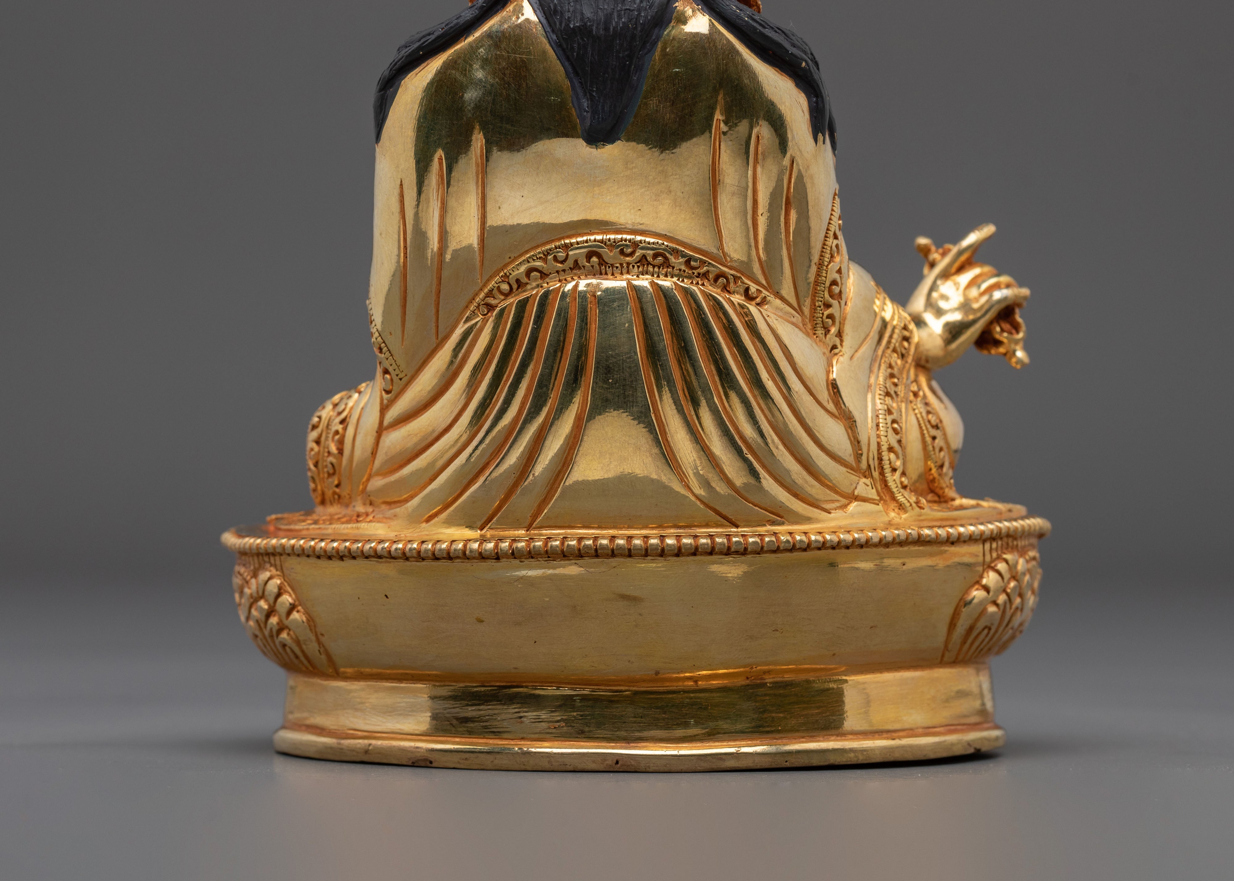 Guru Rinpoche Statue | 24K Gold Gilded Sculpture