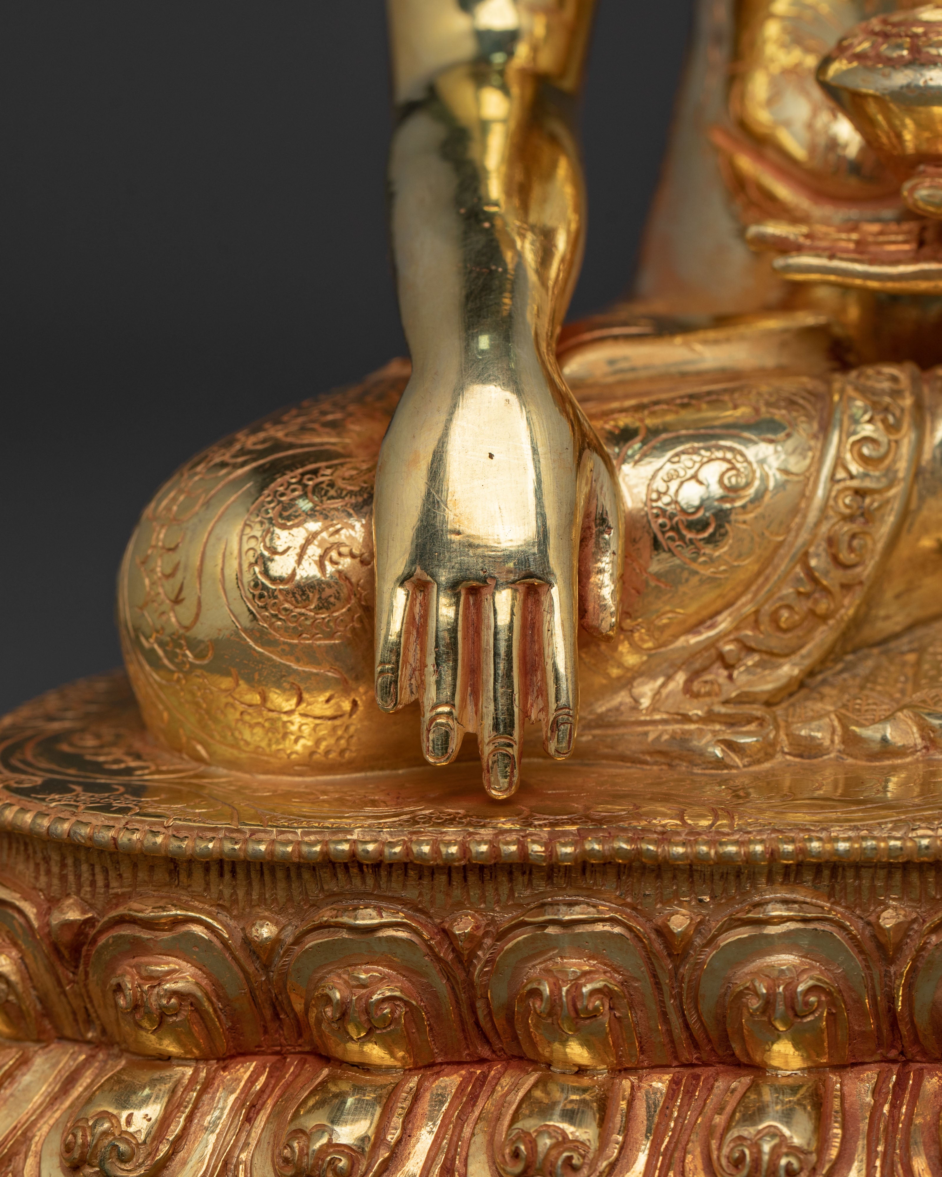 Vajrayana Shakyamuni Buddha Statue | Buddhist Enlightened Teacher Sculpture