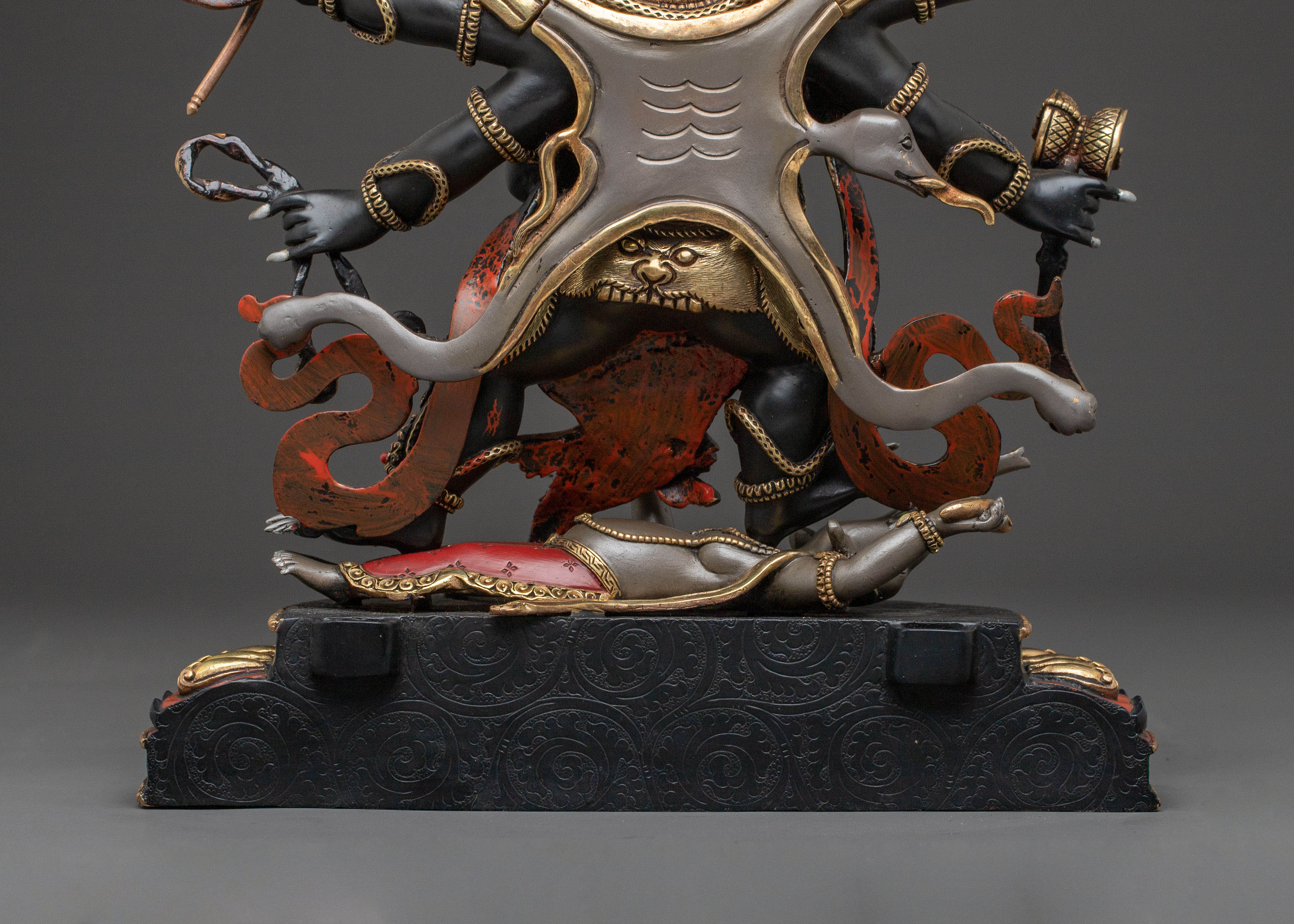 Six Armed Mahakala Divine Statue | Spiritual Decor
