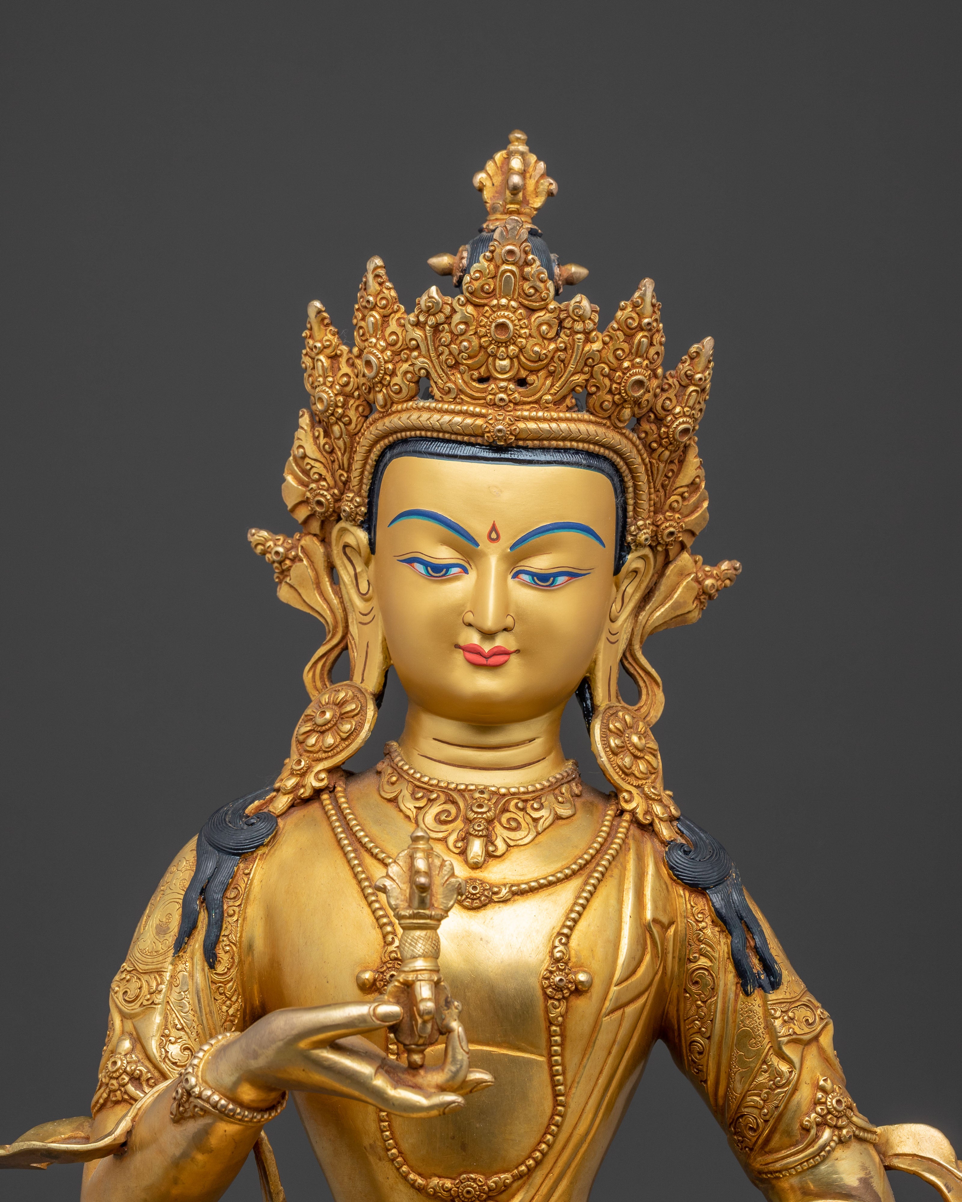 Vajrasattva Statue: Purification Deity | Himalayan Golden Sculpture