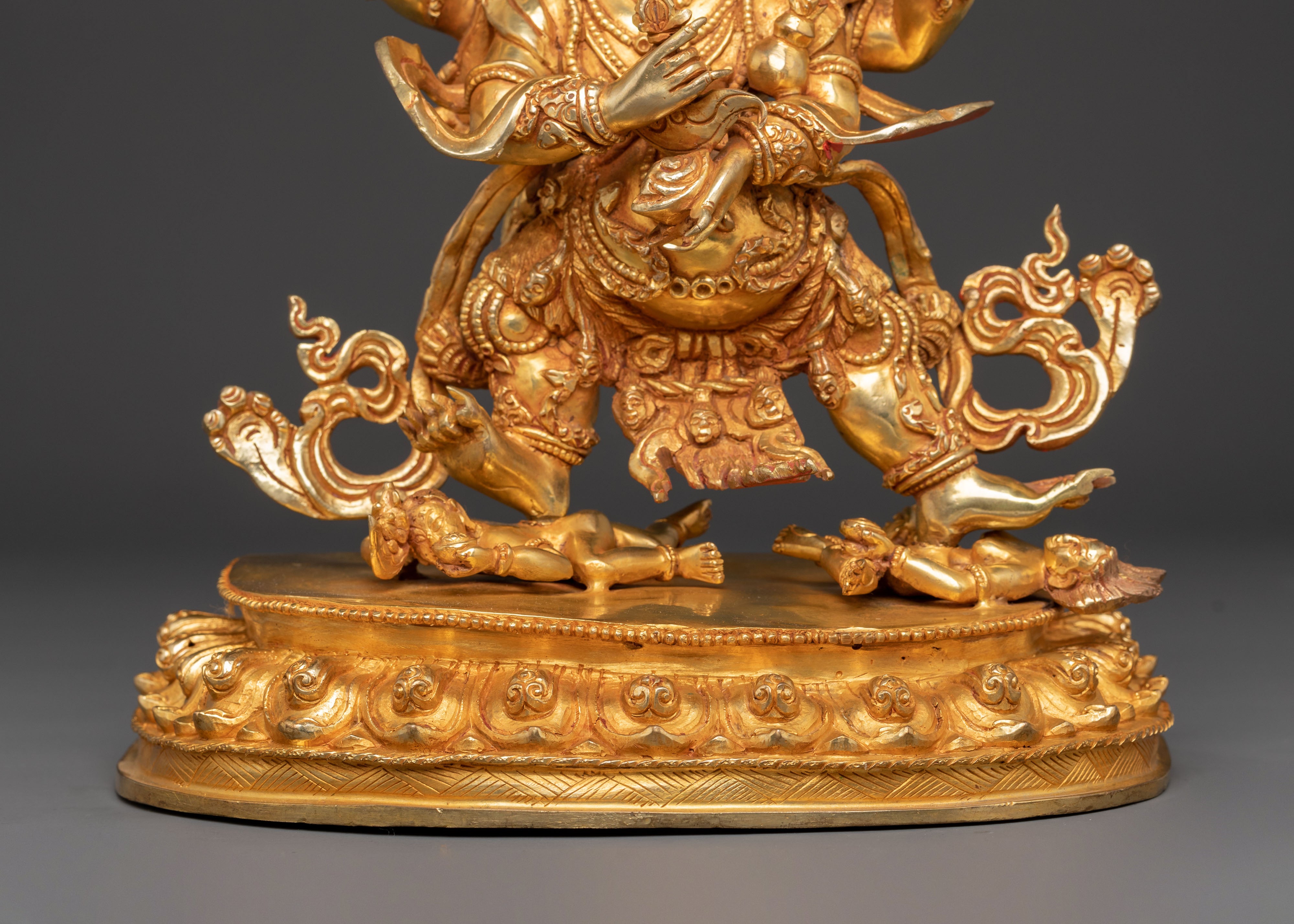 Four Armed Mahakala Spiritual Statue | Altar Decor