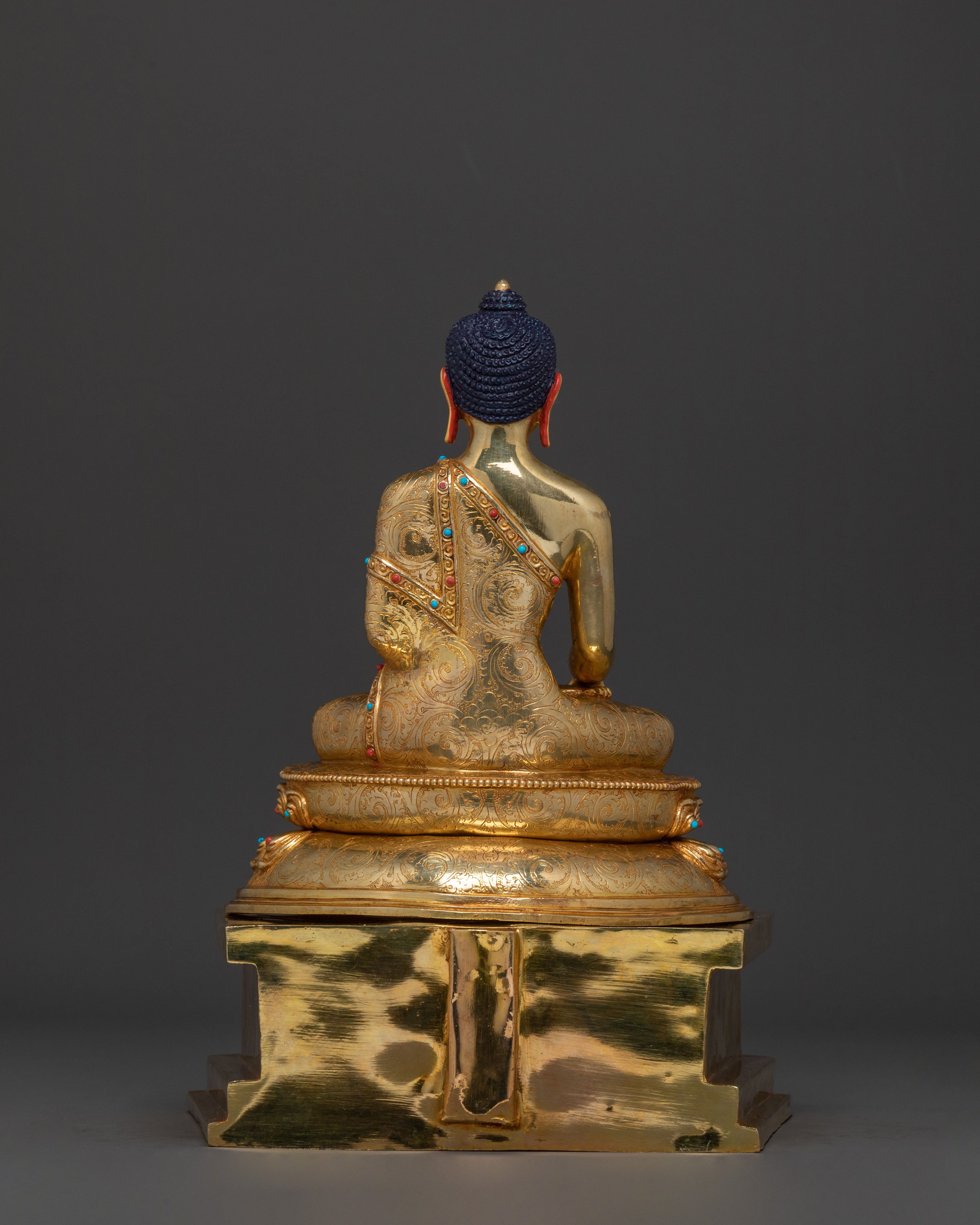 Shakyamuni Buddha Statue with a Throne | Meditation Figure