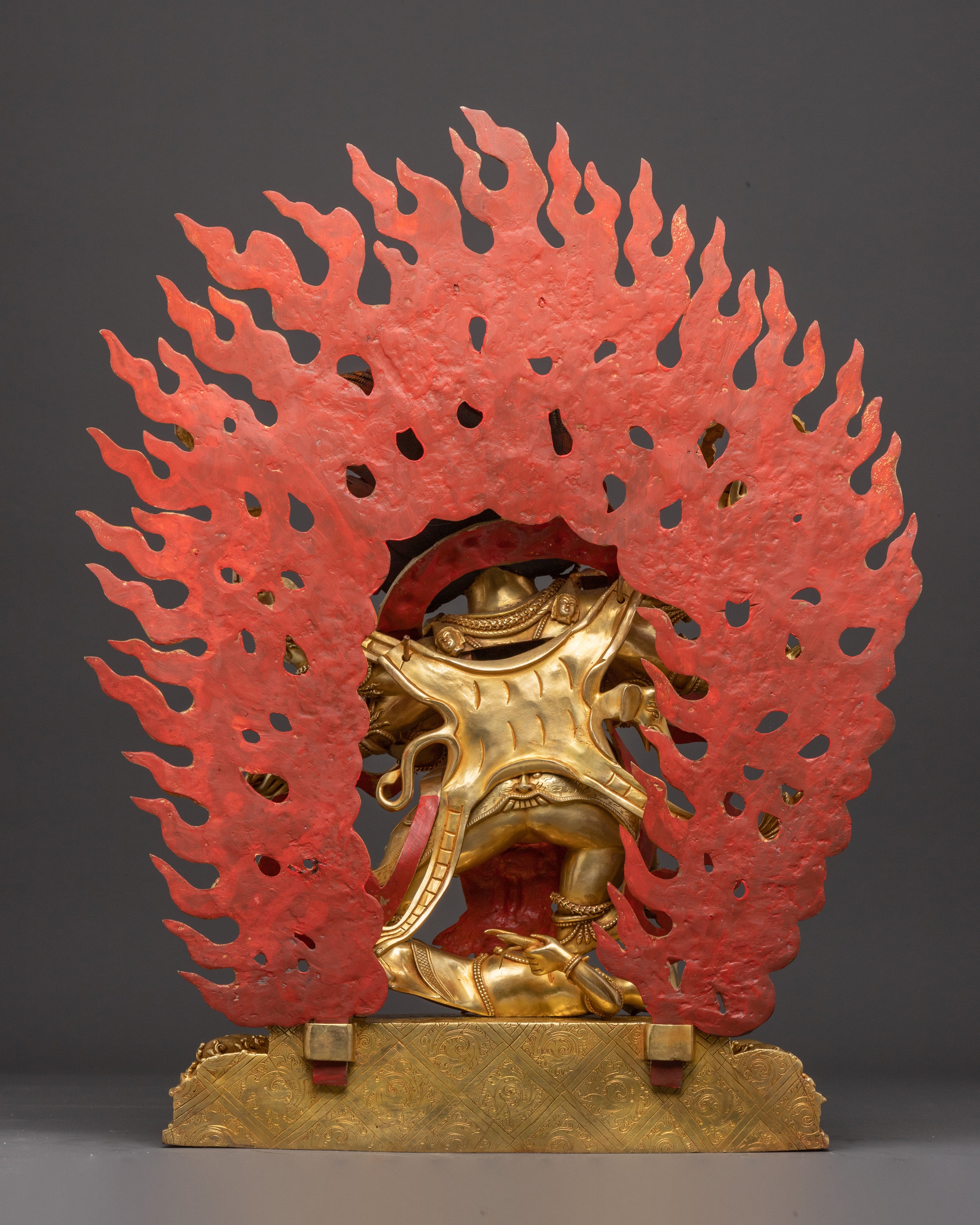 Six-Armed Mahakala Tantric Protector Statue | Tibetan Buddhist Art