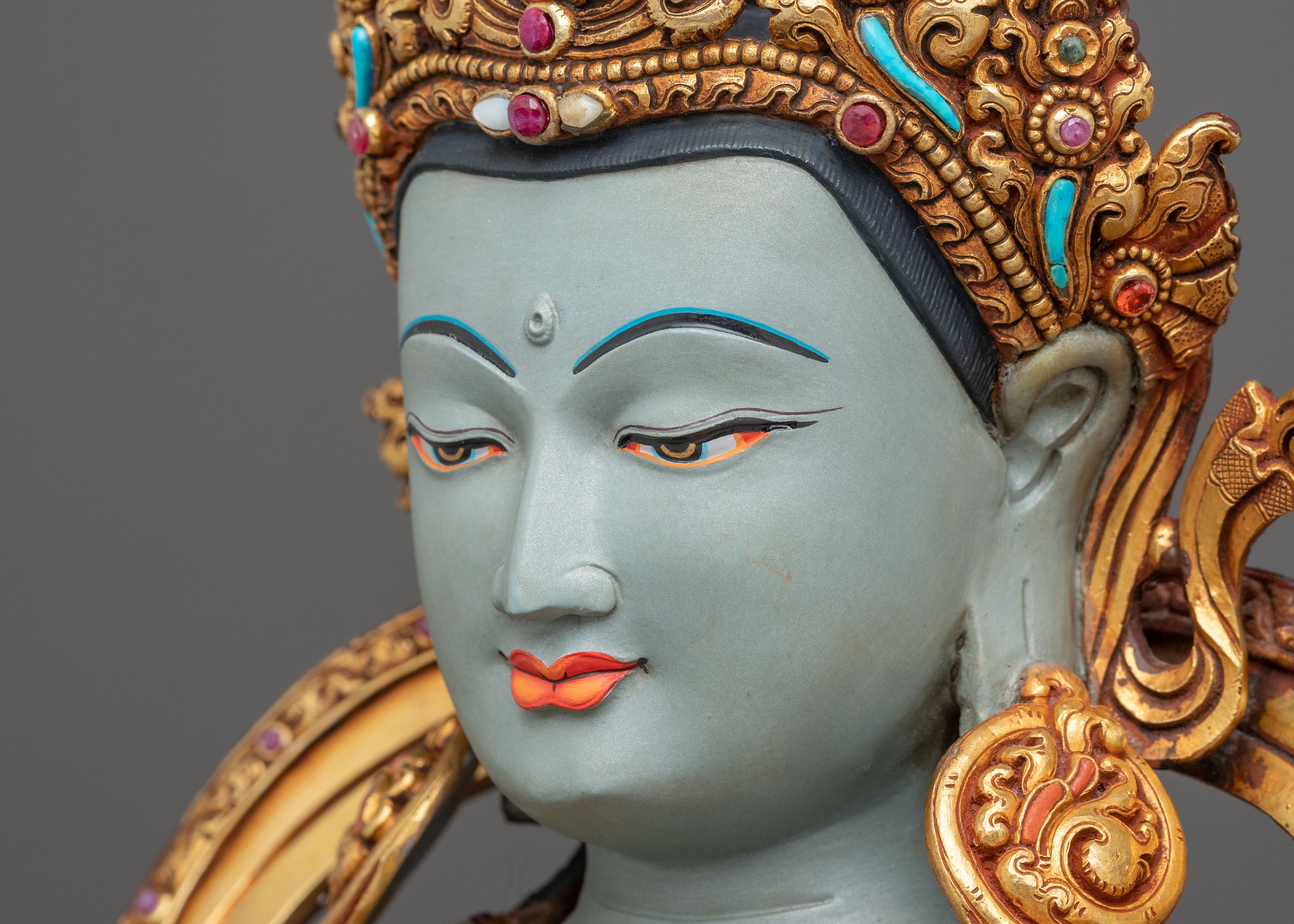 Tibetan Deity Four-Armed Chenrezig Statue | Home Decor