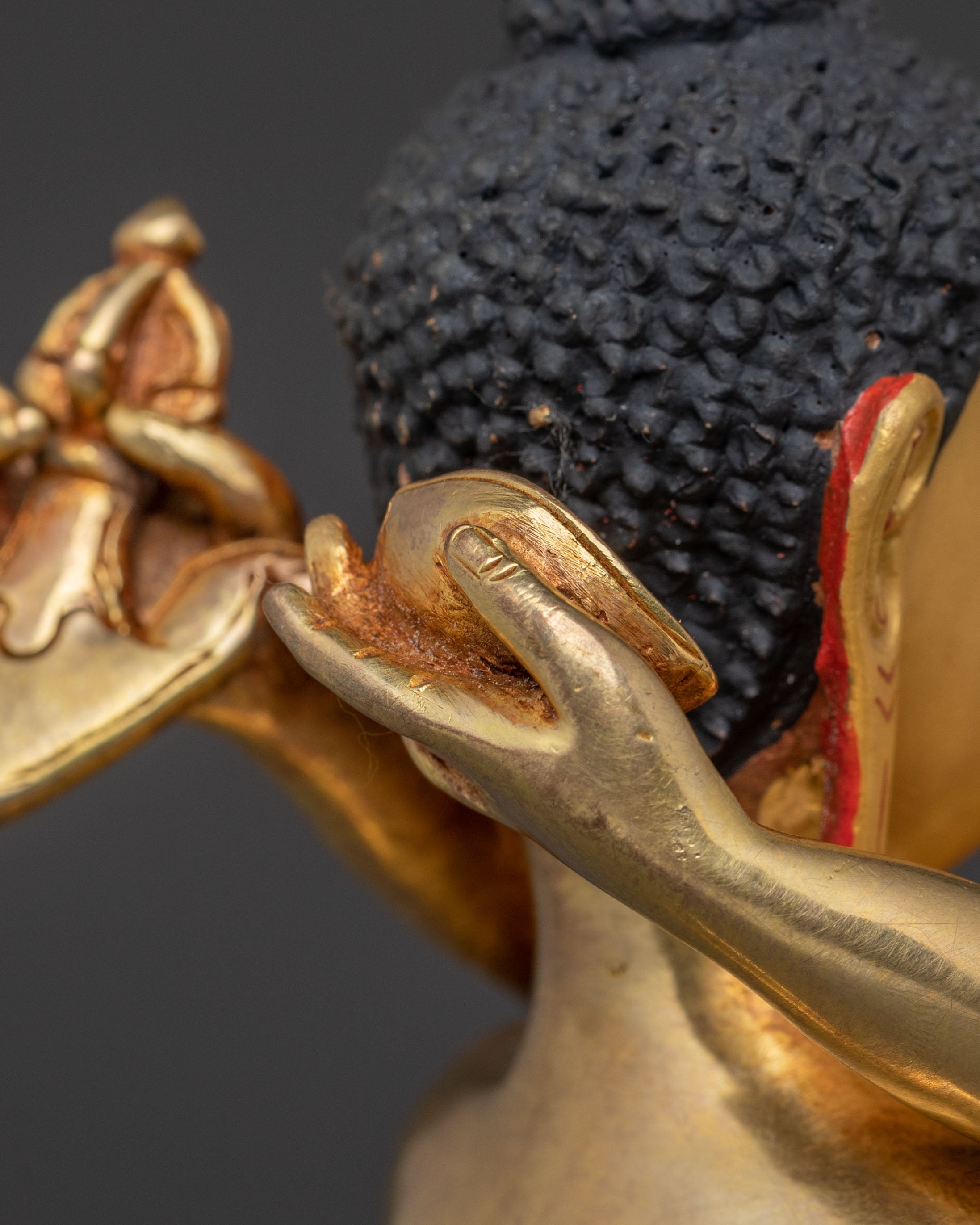 Samantabhadra Handcrafted Copper Statue with His Consort Samantabhadri