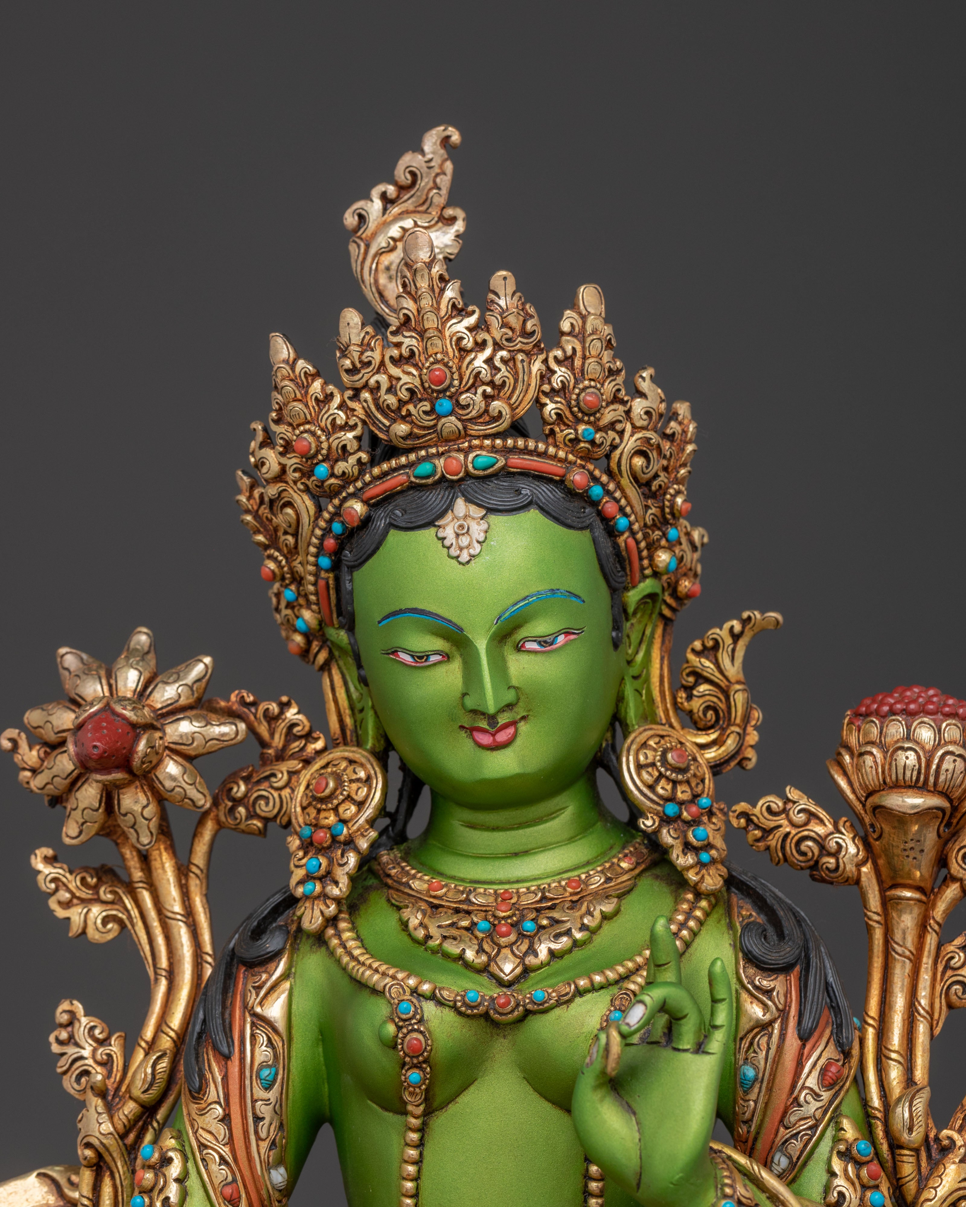 Green Tara Liberator Buddha Statue