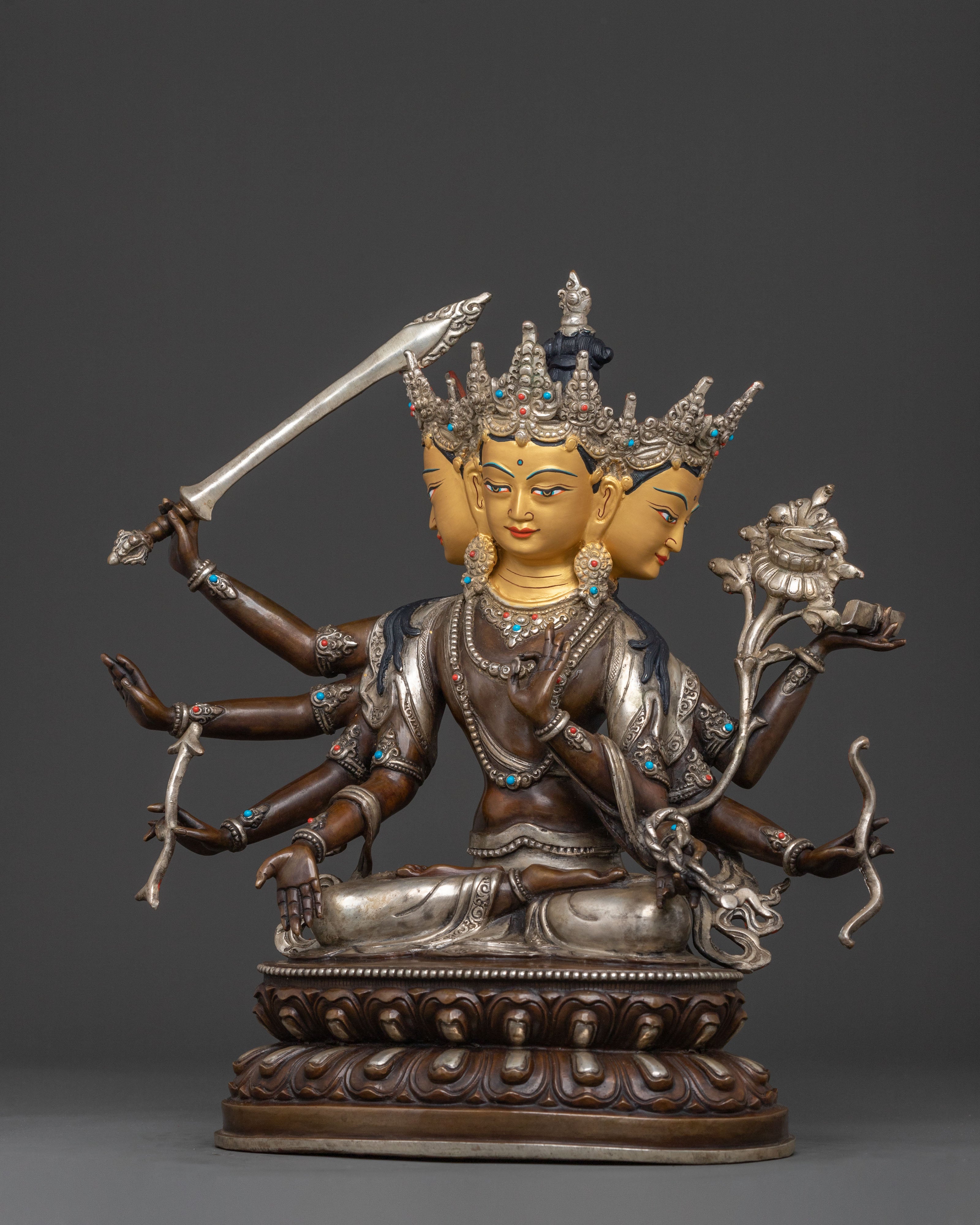 Maha Manjushri Spiritual Sculpture | Divine Form