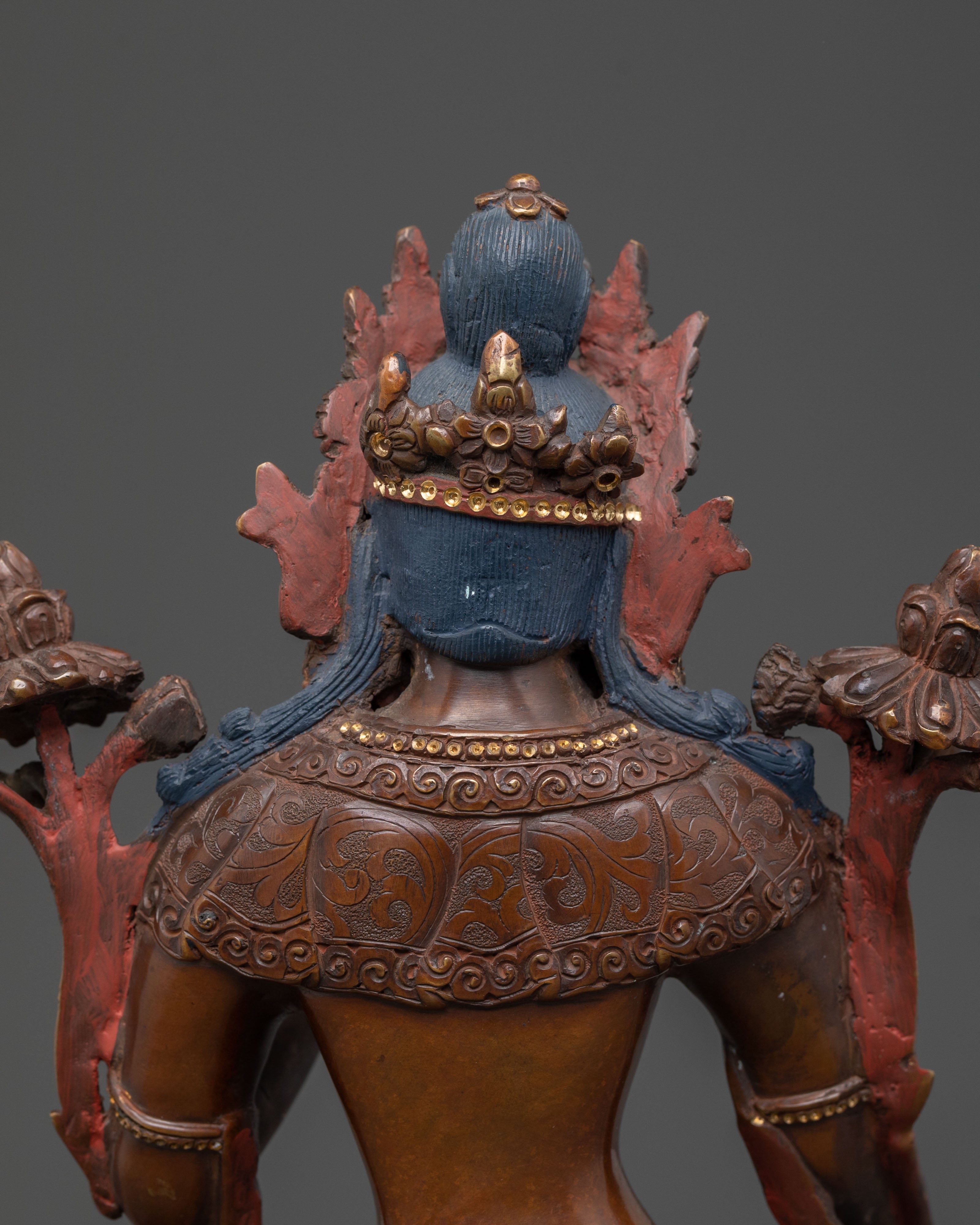 Green Tara Spiritual Statue | Buddhist Altar Sculpture