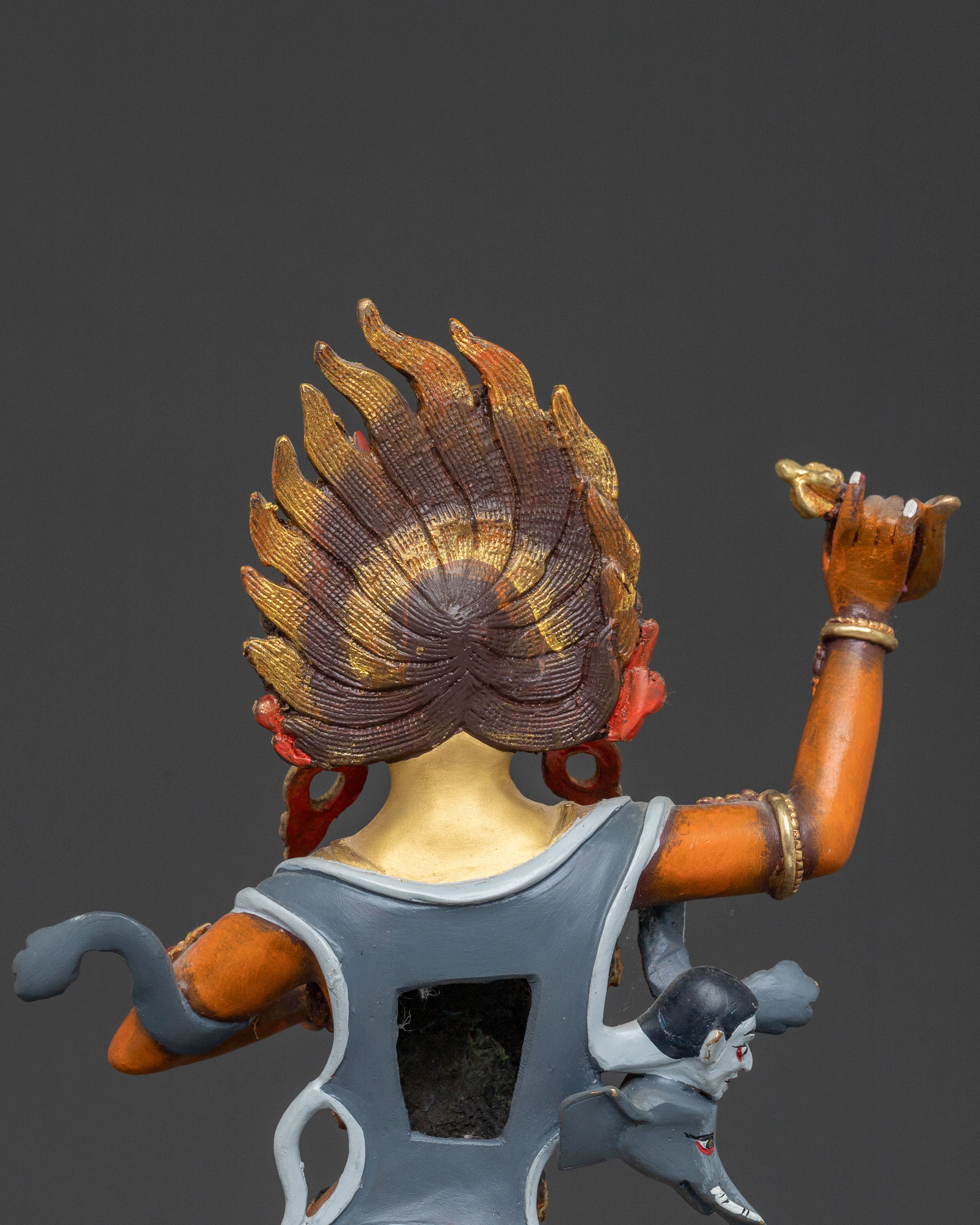 Troma Nagmo Fierce Statue | Black Wrathful Mother