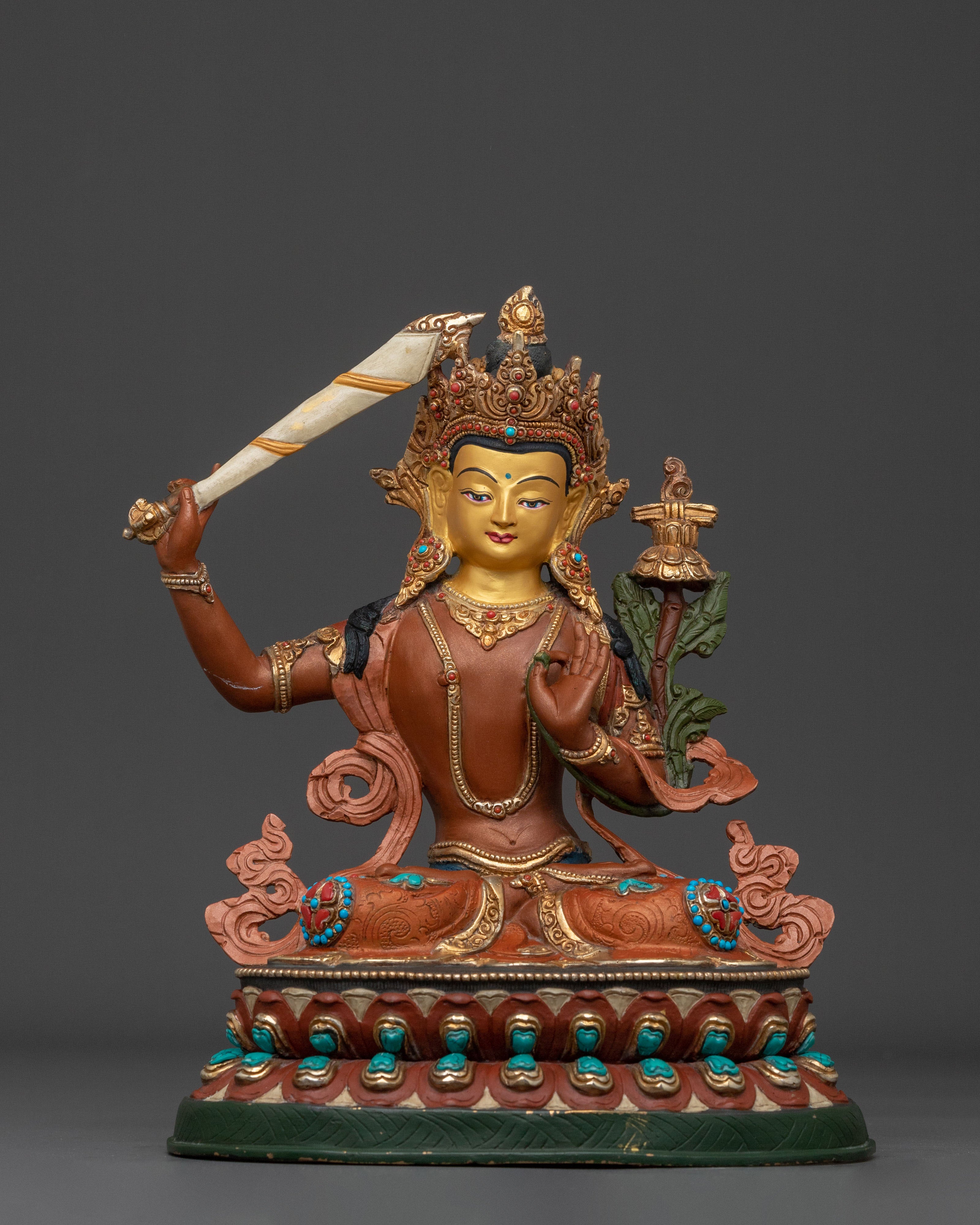 24K Gold Gilded Sacred Statue Set of Six Bodhisattva