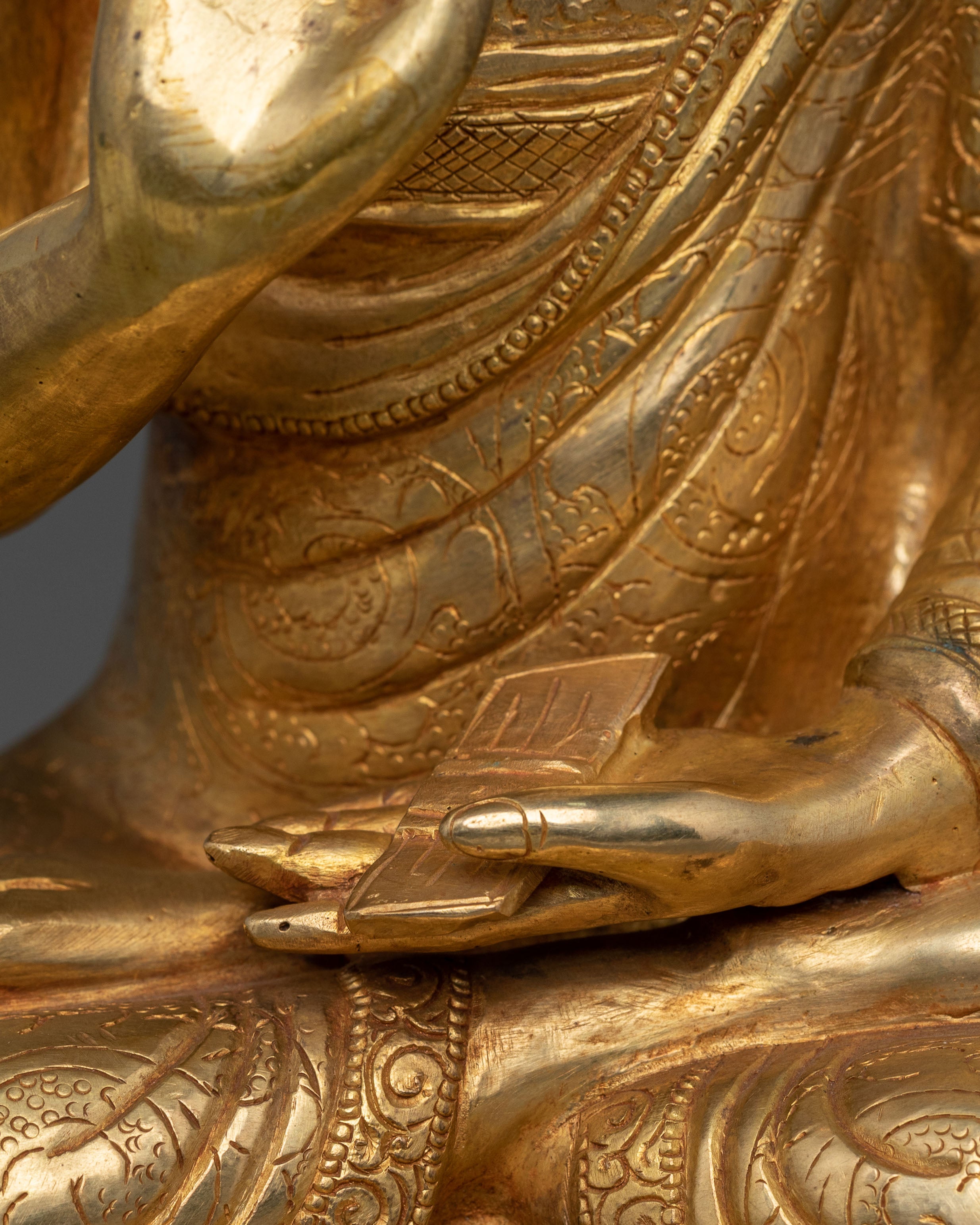 Spiritual Figurine of Tsongkhapa with Disciples | Sacred Statue