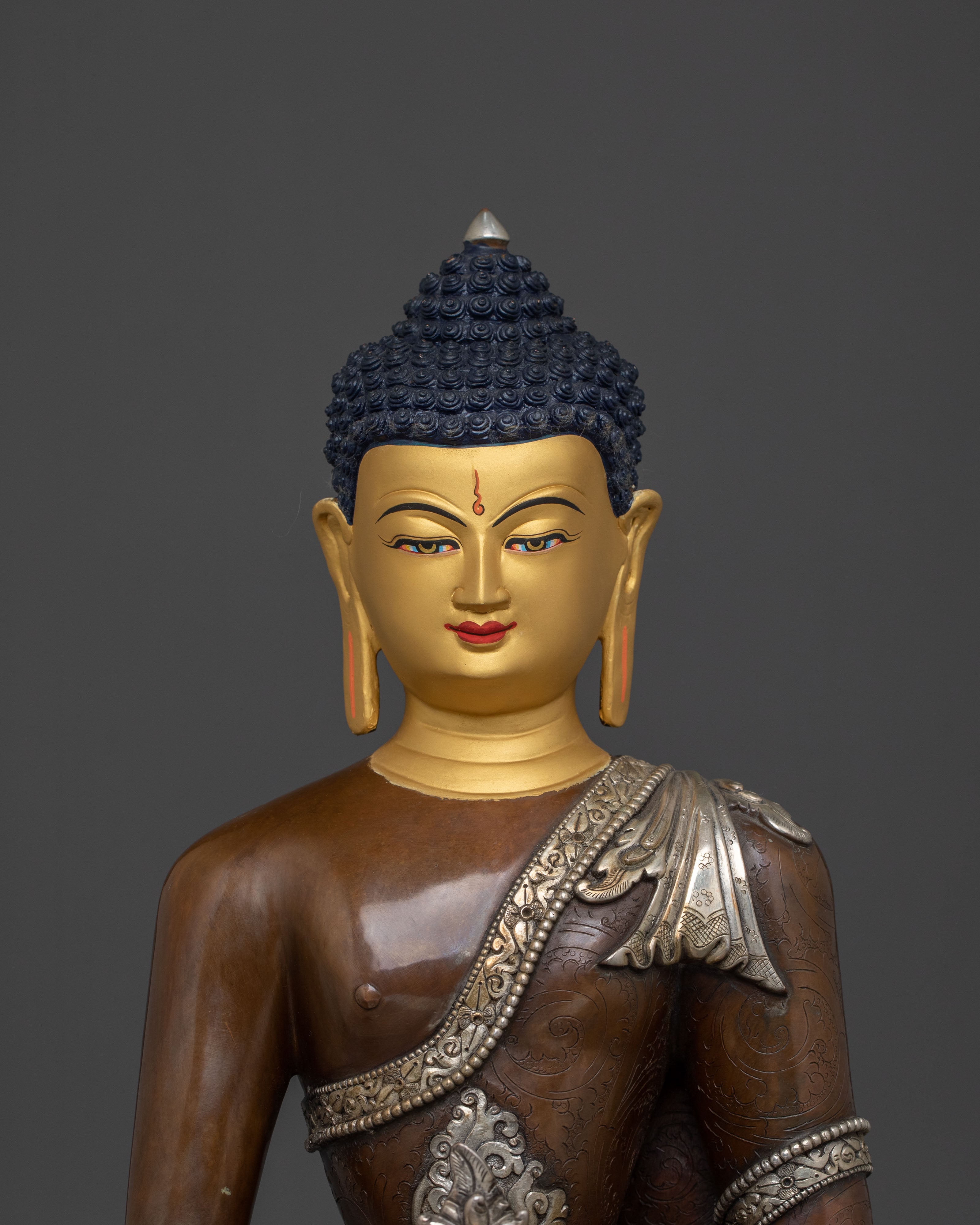 Three Buddhas Sacred Statue Set | Oxidized Copper Statue Set