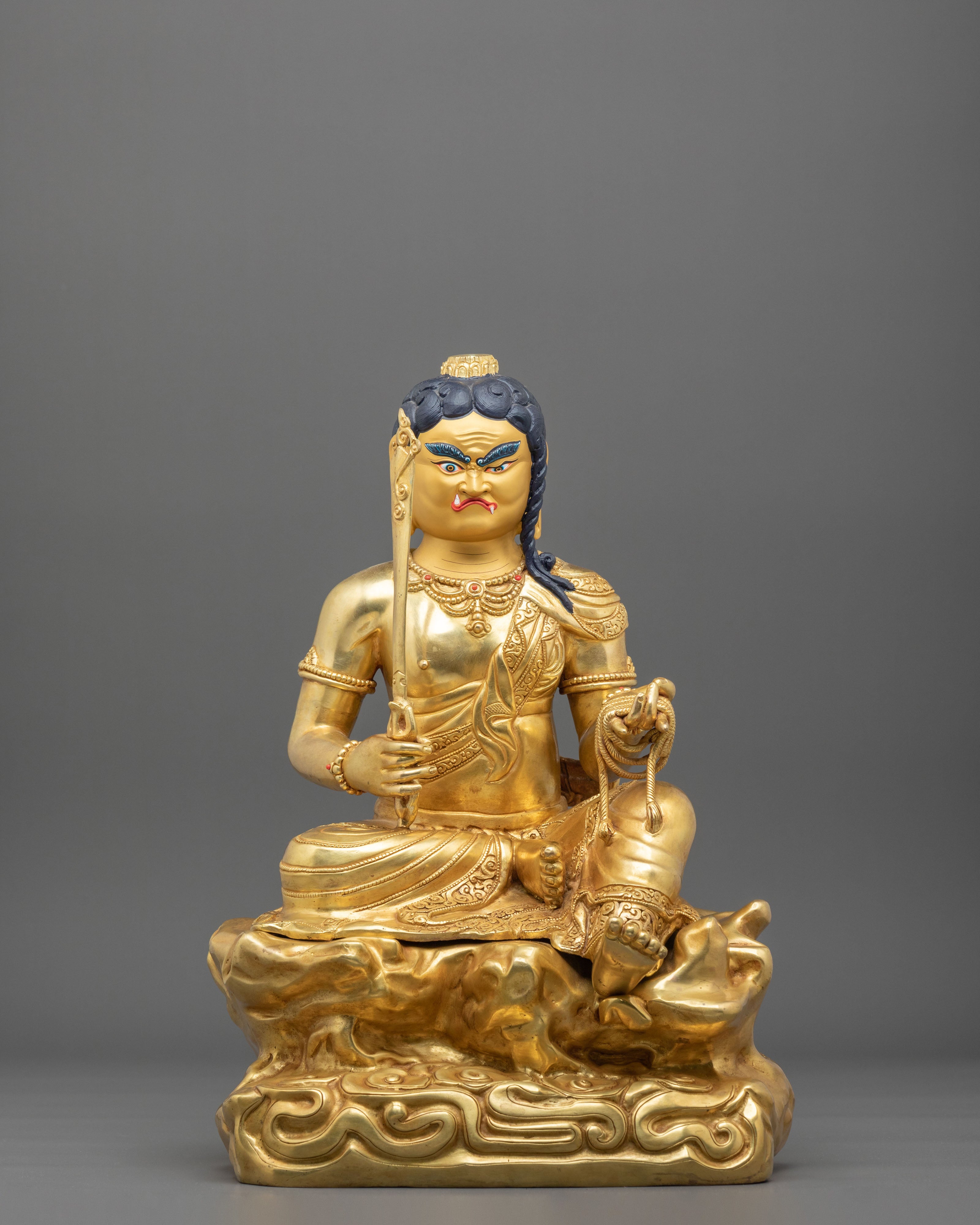 Yamraj Spiritual Statue | Handcrafted Copper Figurine for Altar