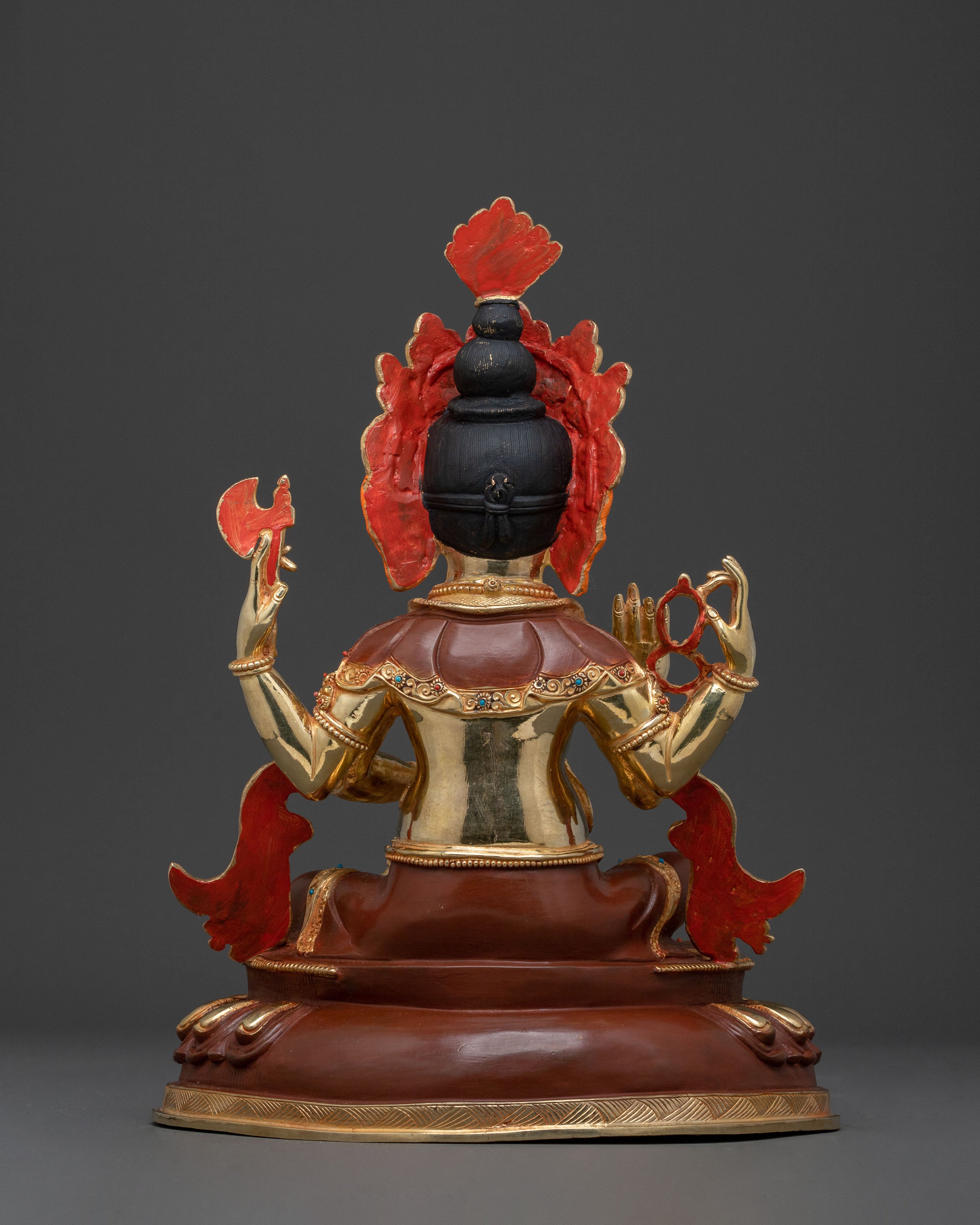 God Ganesh Golden Statue for Rituals | Lord Ganesha Remover of Obstacles