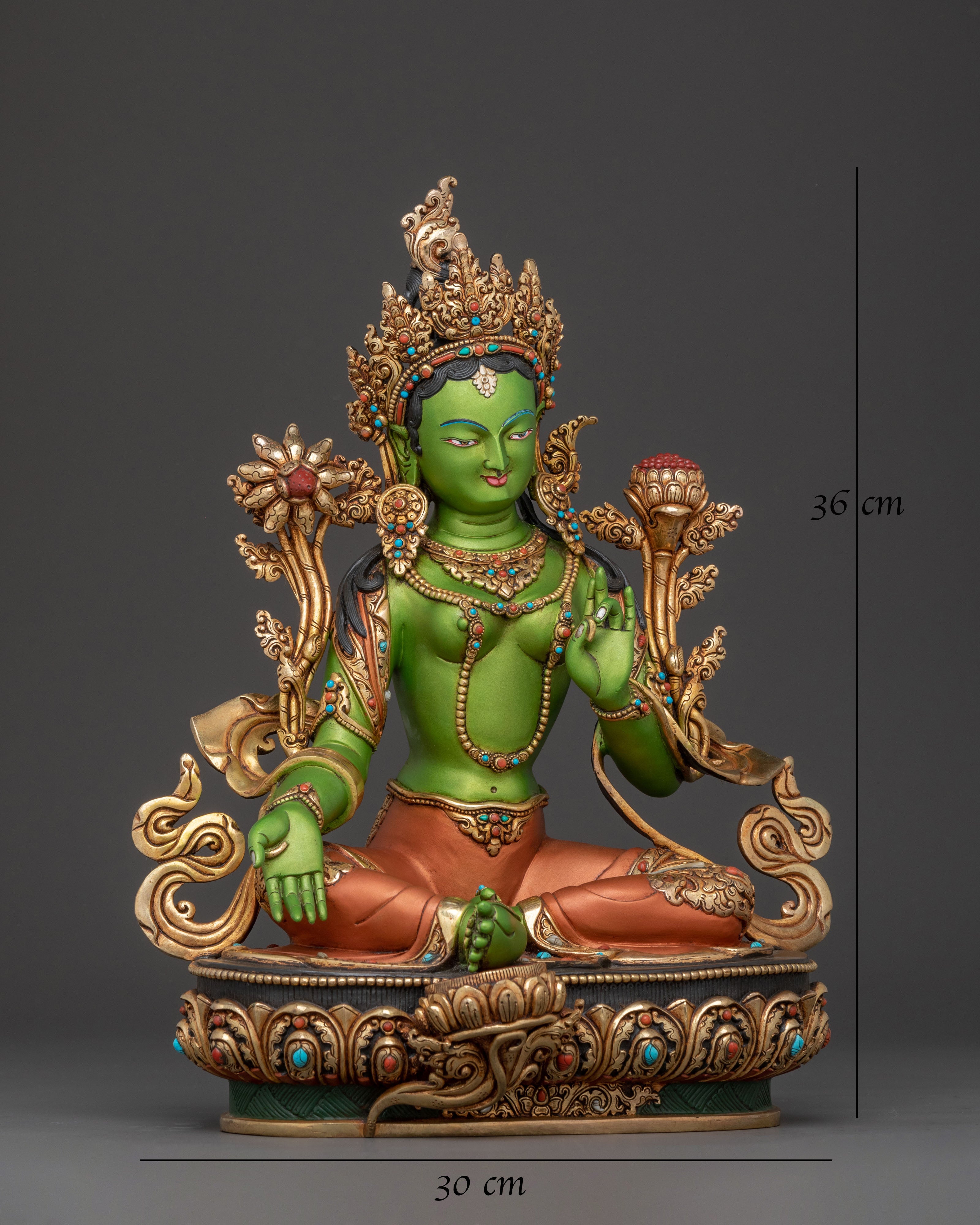 Green Tara Liberator Buddha Statue