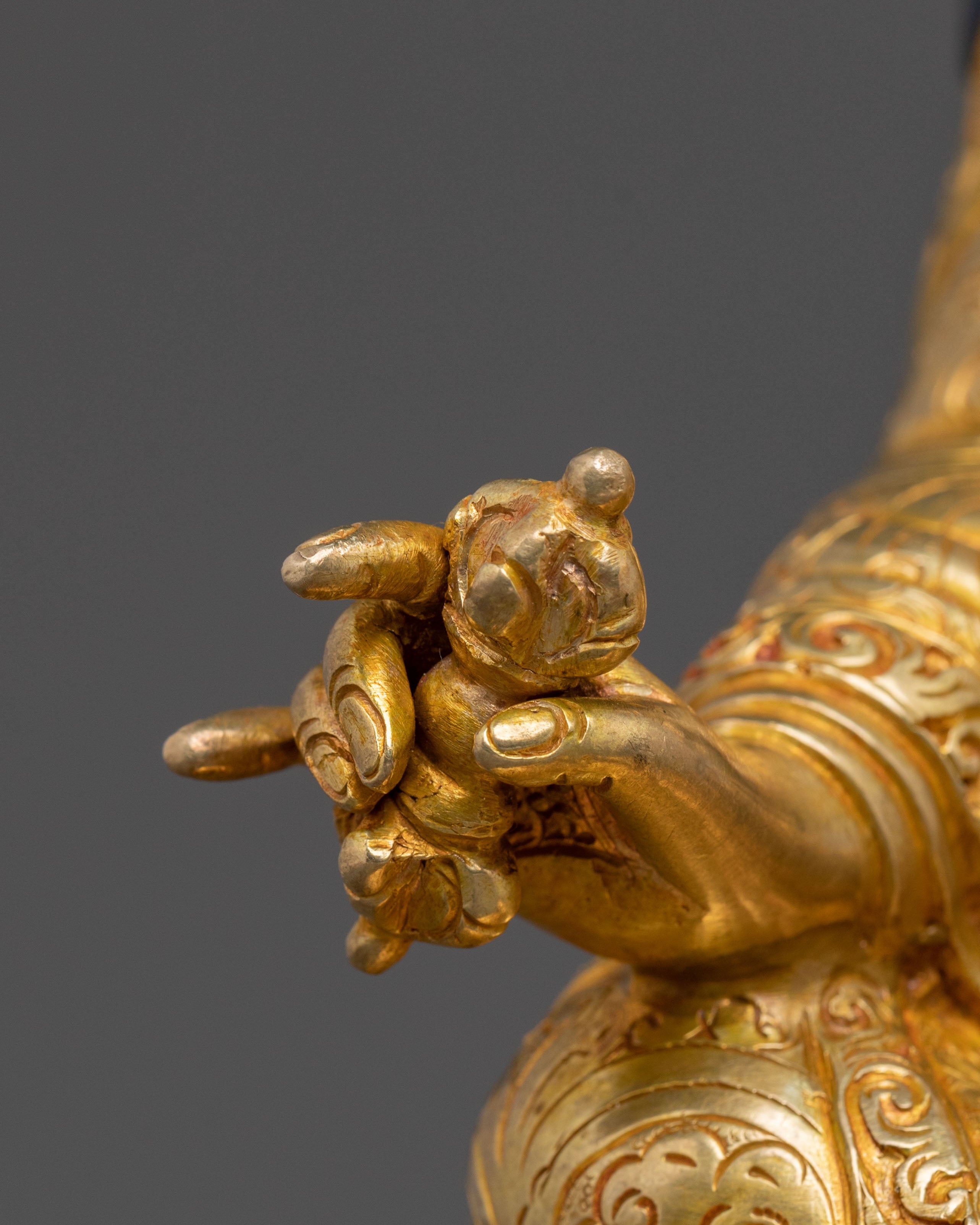 Guru Rinpoche Copper Sculpture | Home Decor