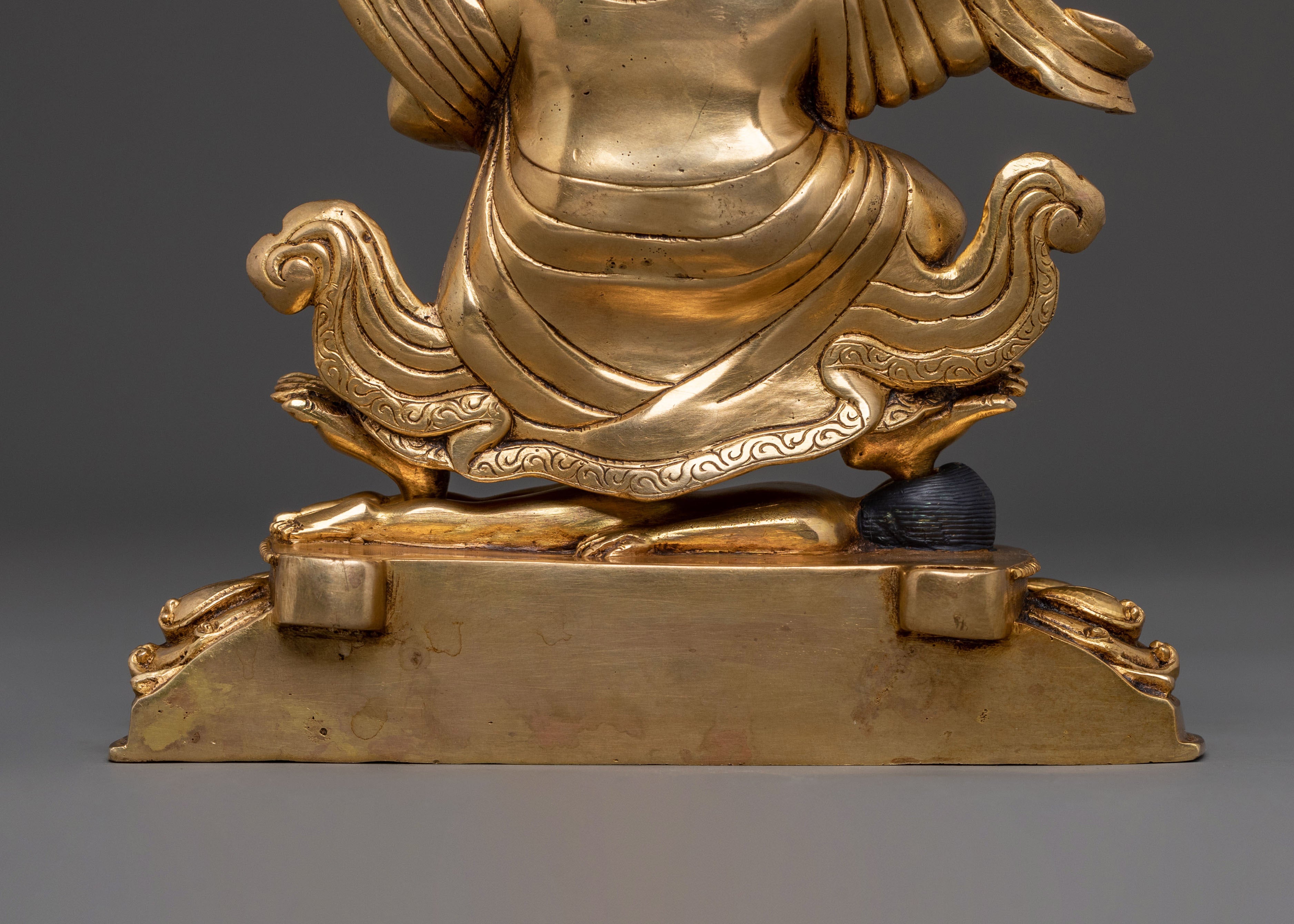 Mahakala Bernakchen Statue | 24K Gold Gilded Icon