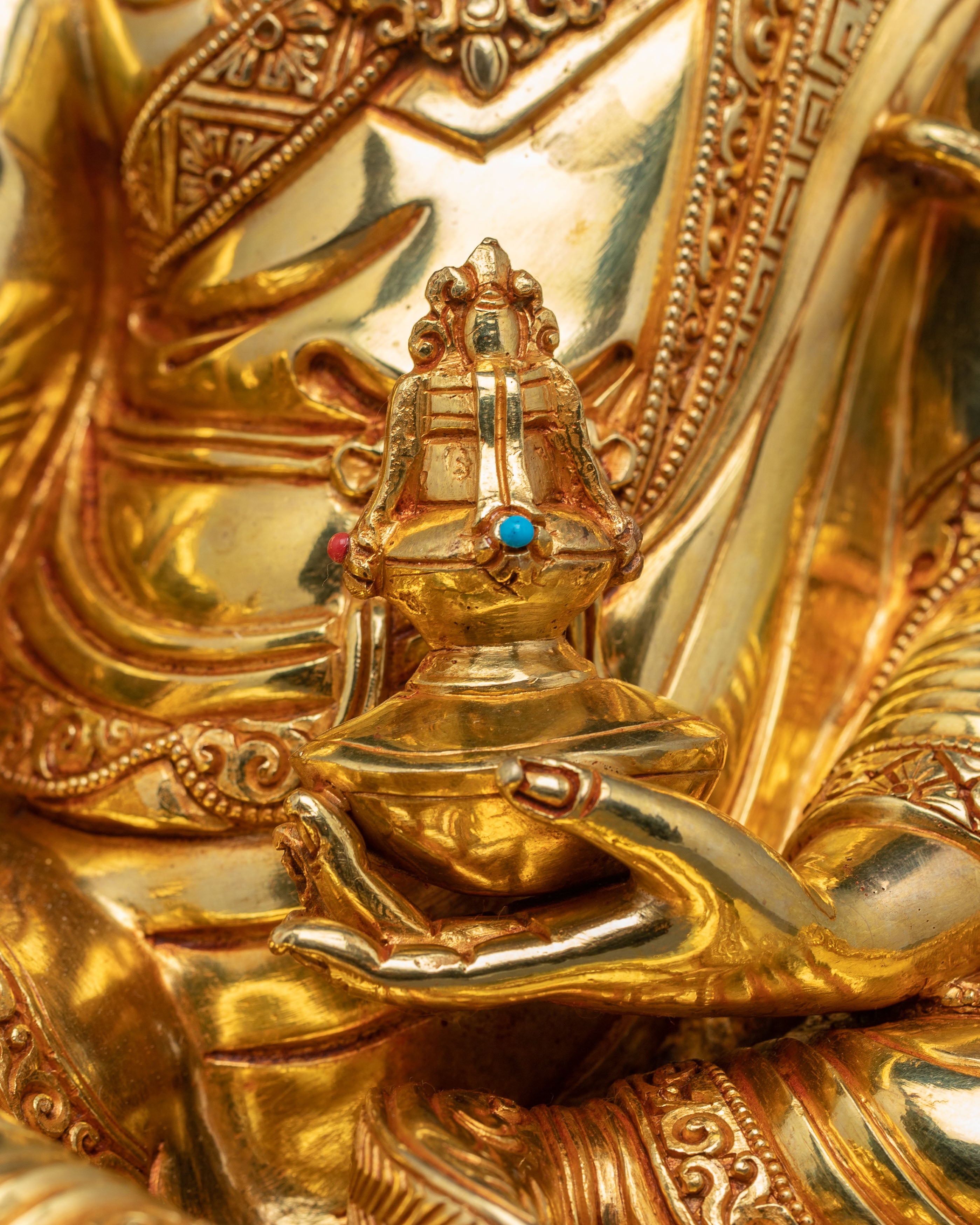 Handcrafted Guru Rinpoche Statue for Meditation | Padmasambhava Figurine