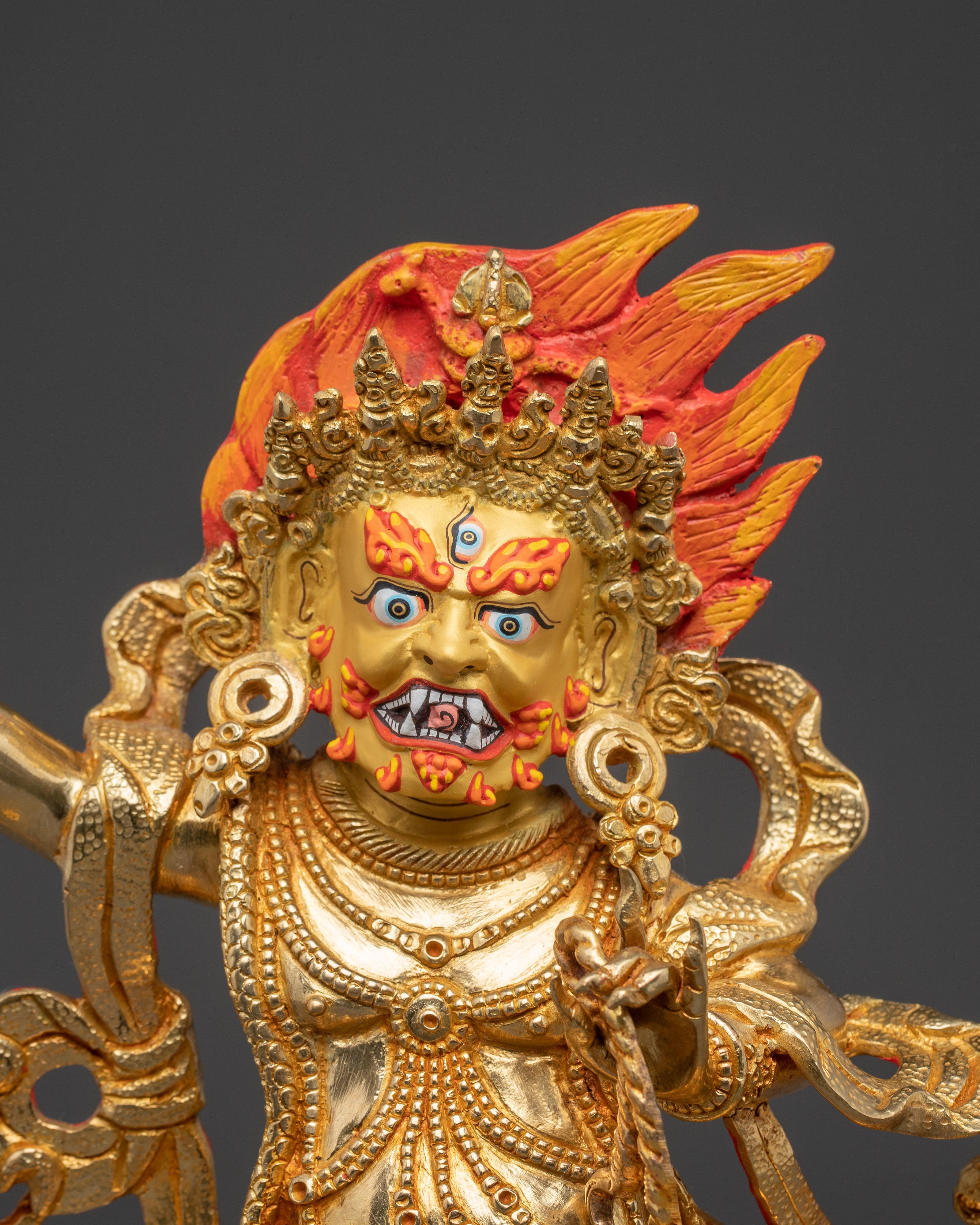 Handcrafted Vajrapani Statue: Protector of All Buddhas