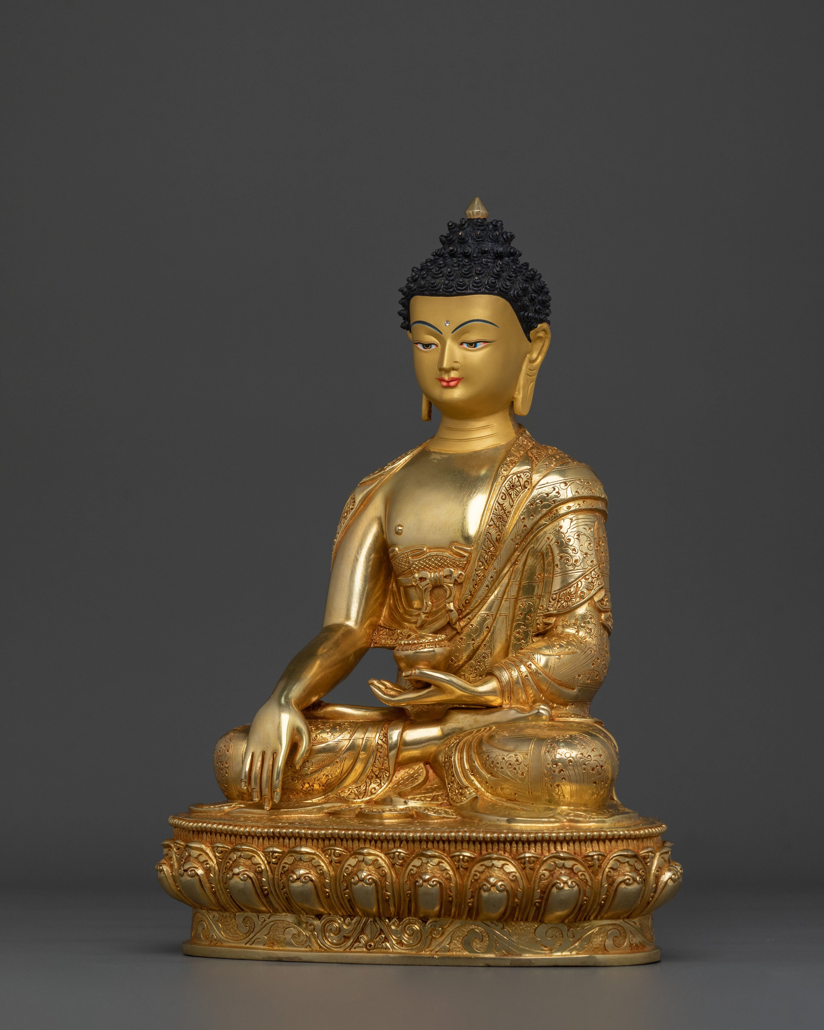 Hand Carved Shakyamuni Buddha Traditional Statue