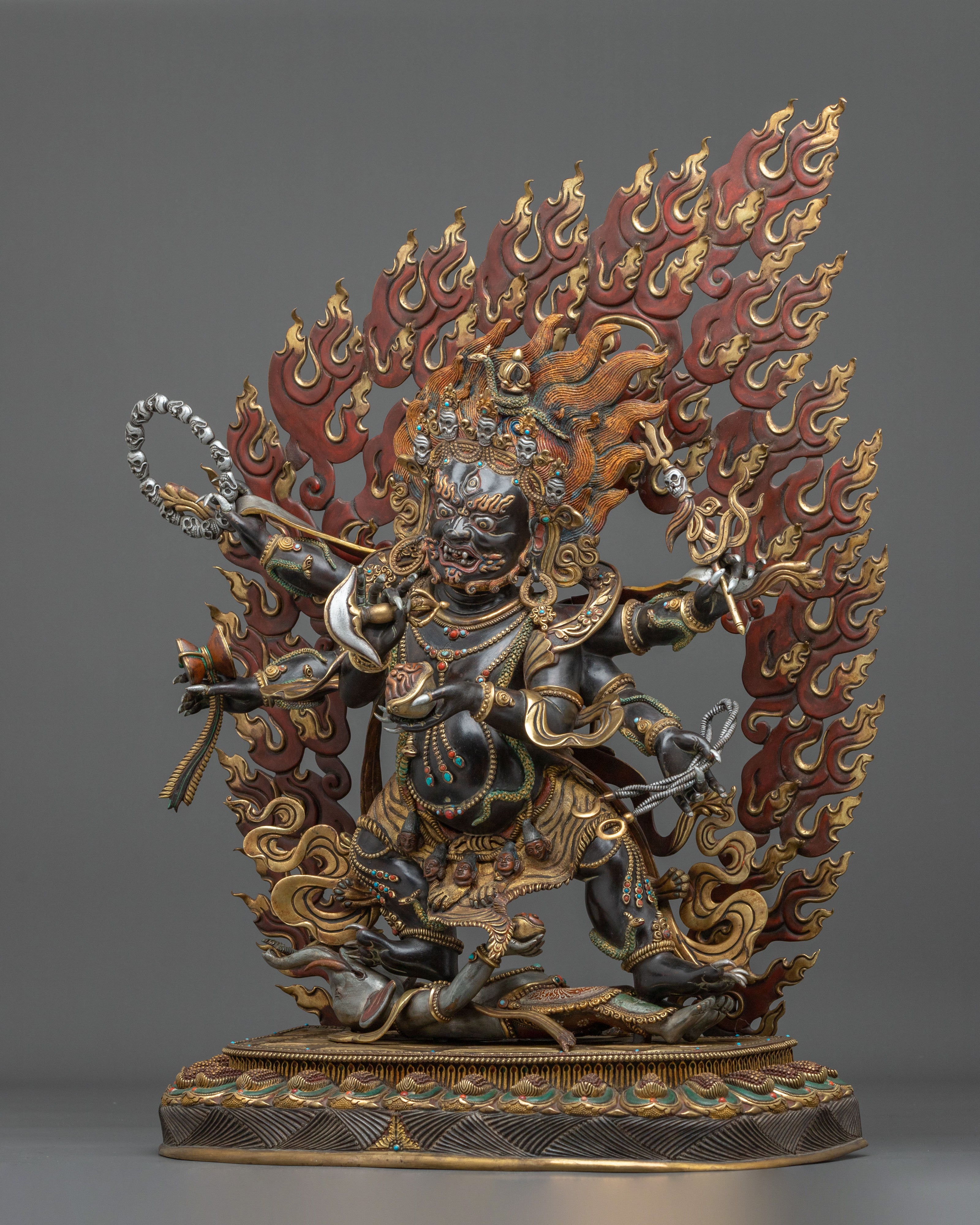Six-Armed Mahakala Statue of Protection | Wrathful Deity