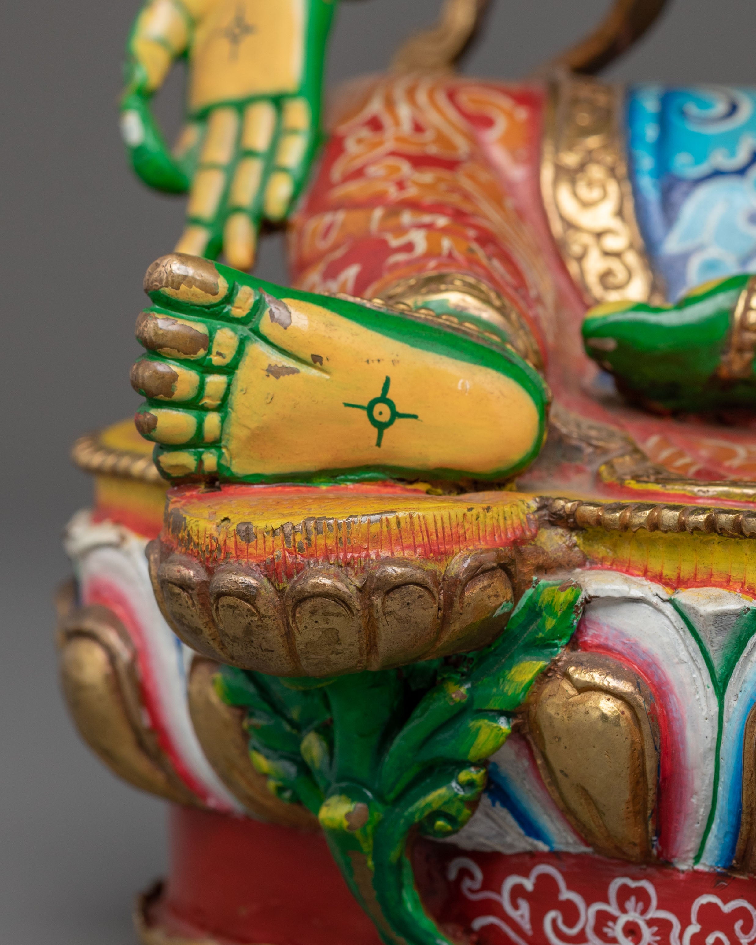 Green Tara: Hand-Gilded Meditation Statue | Home Decor