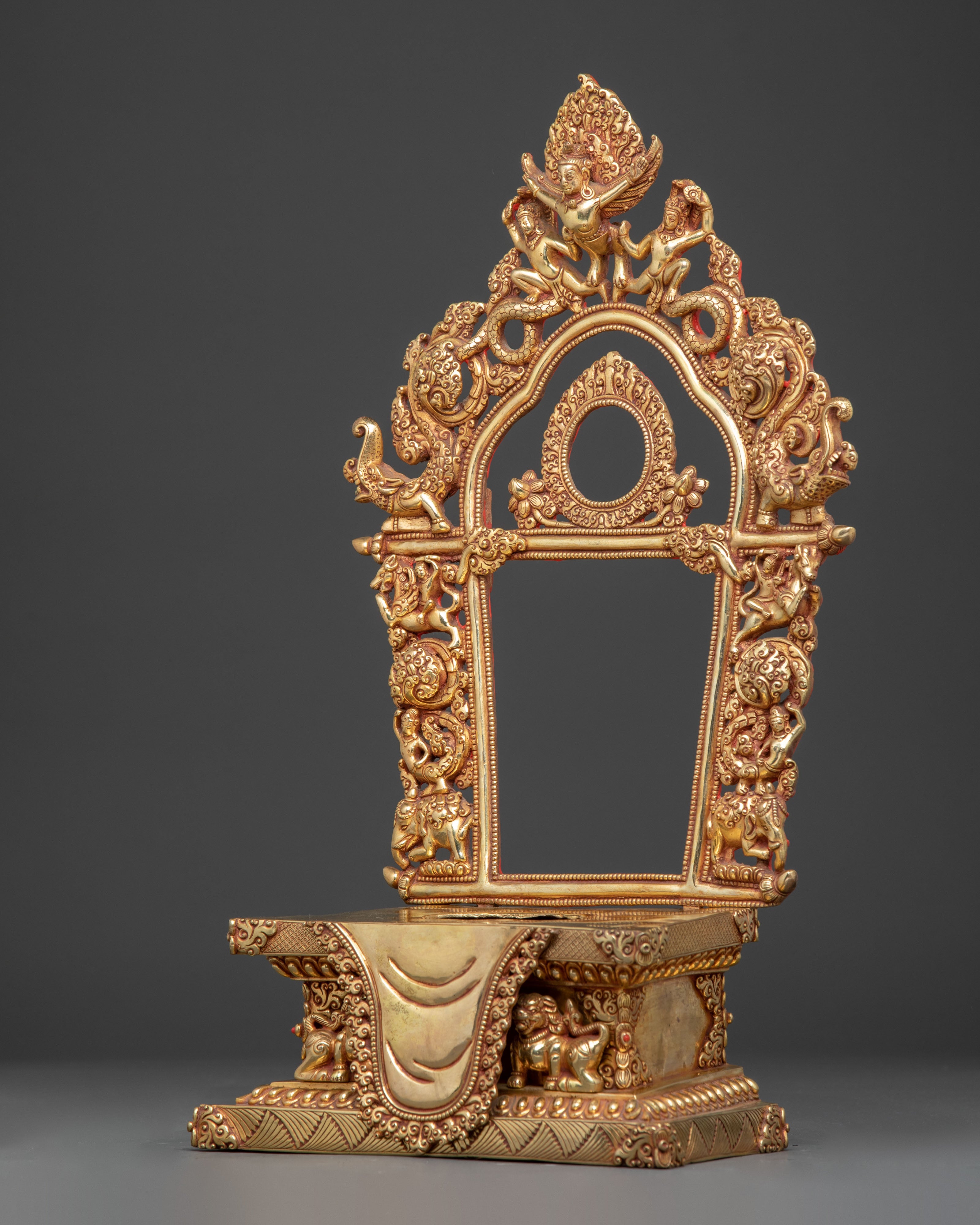 Sacred Throne for Buddhist Statues | Devotion, Protection, & Altar Display