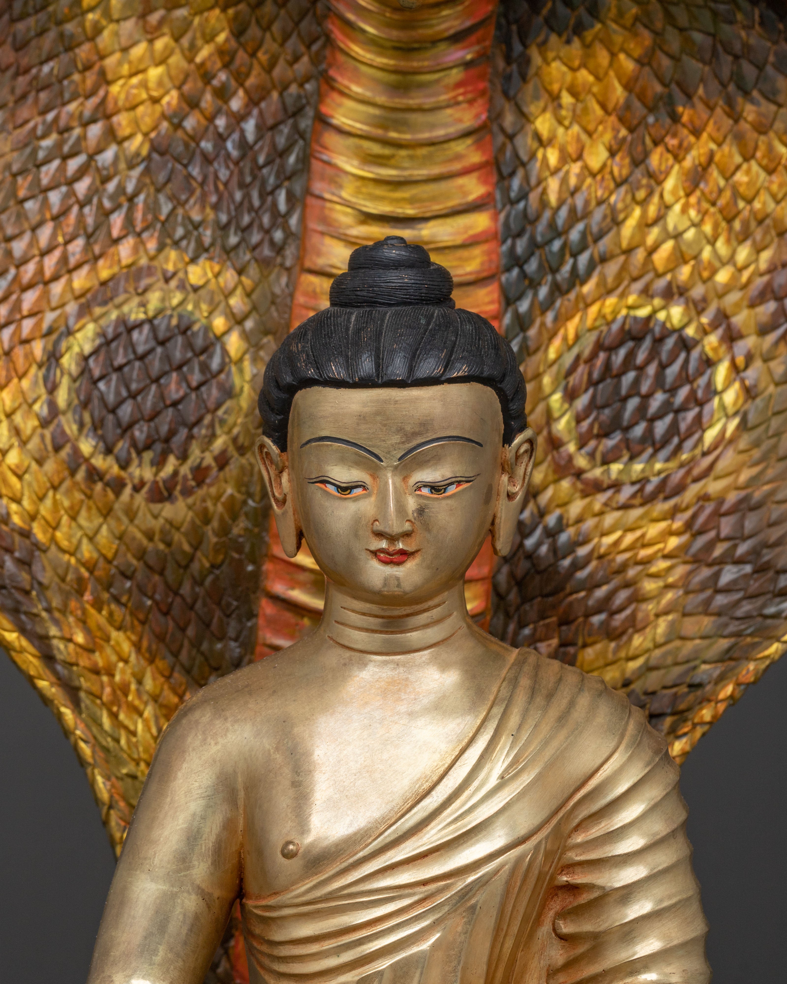 Buddhist Philosopher Naagarjuna Statue | Sacred Altar Sculpture