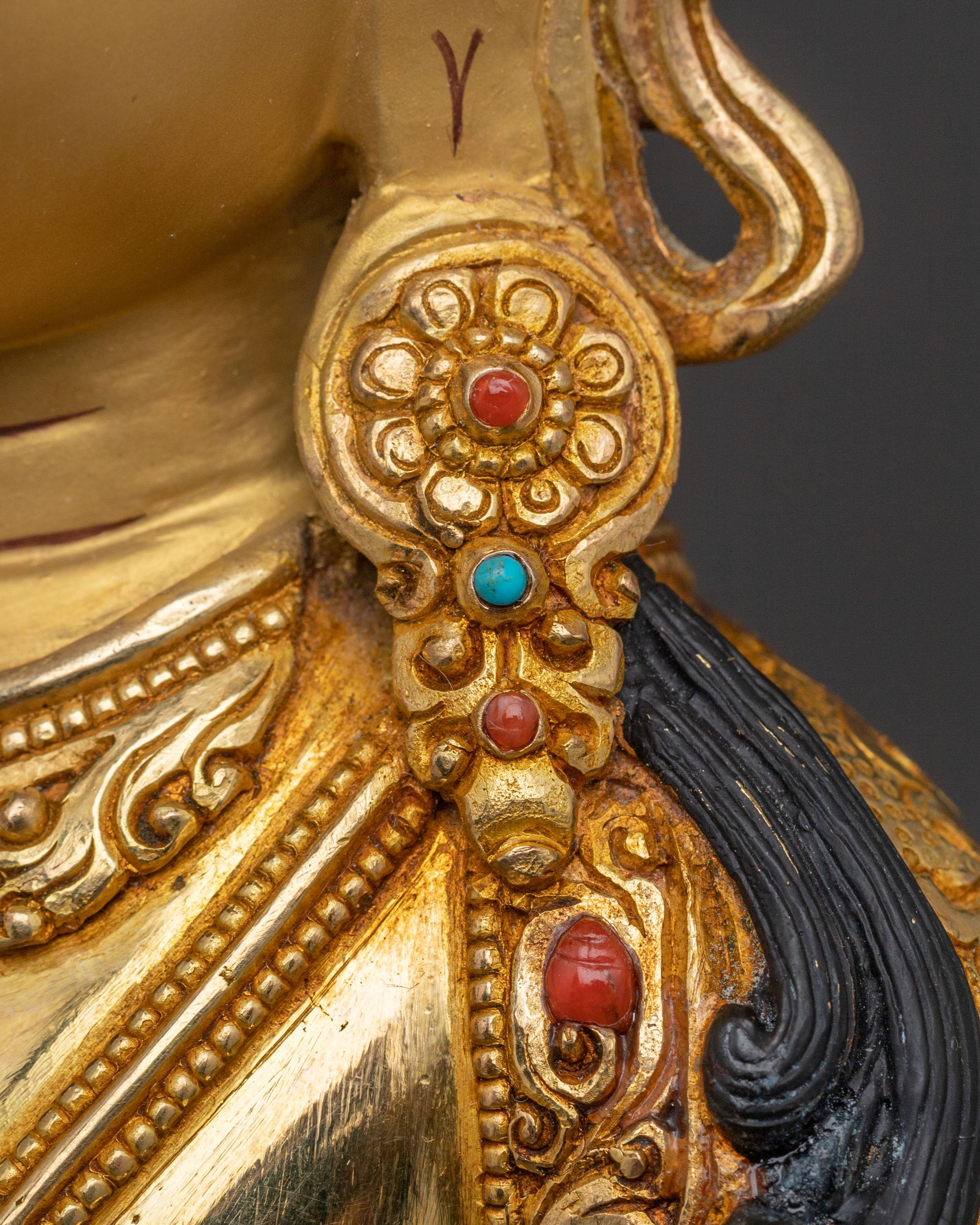 Amitayus Compassion and Healing Statue – 24K Gold Gilded