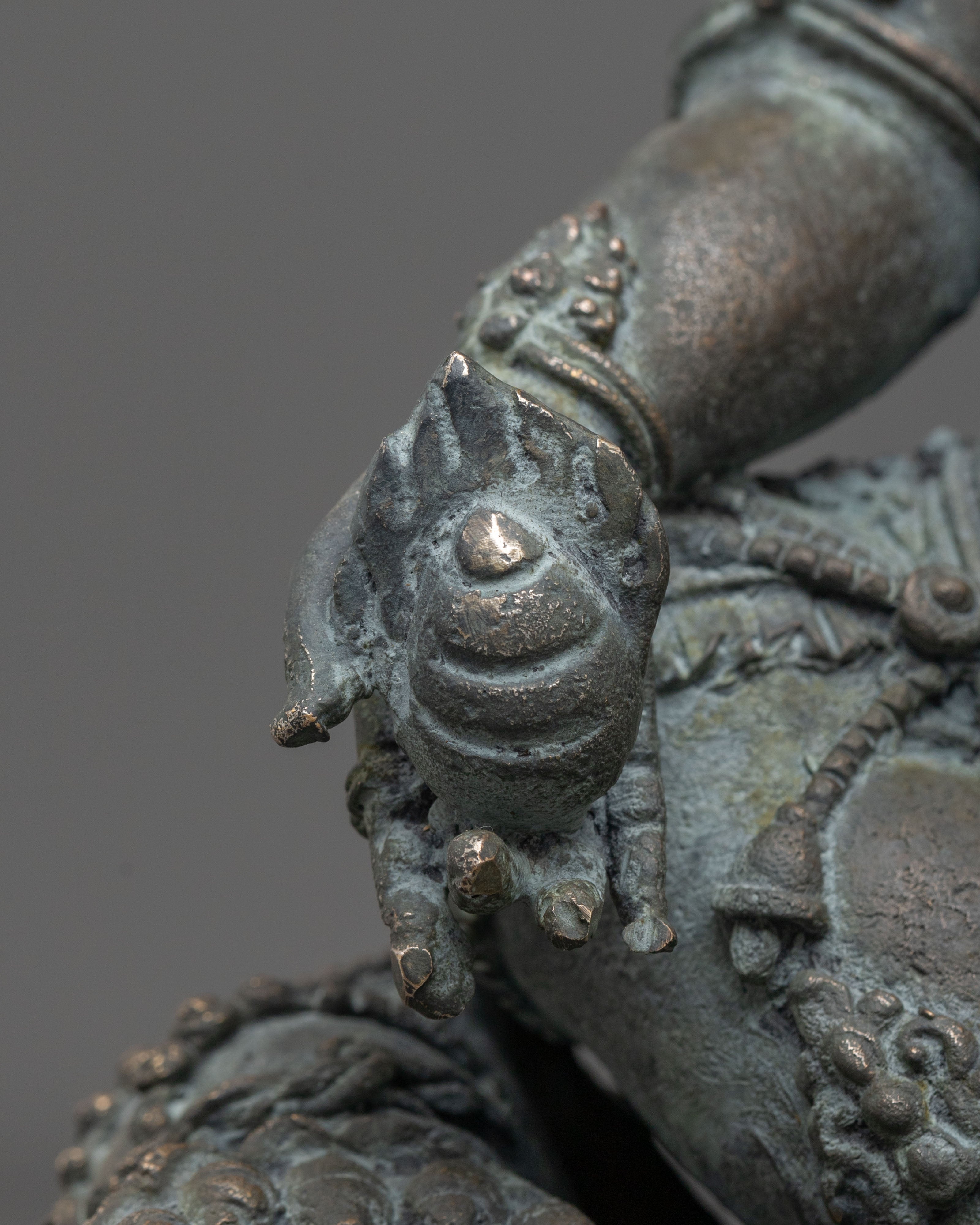 Tibetan Deity Dzambhala Copper Statue | Antique Finish