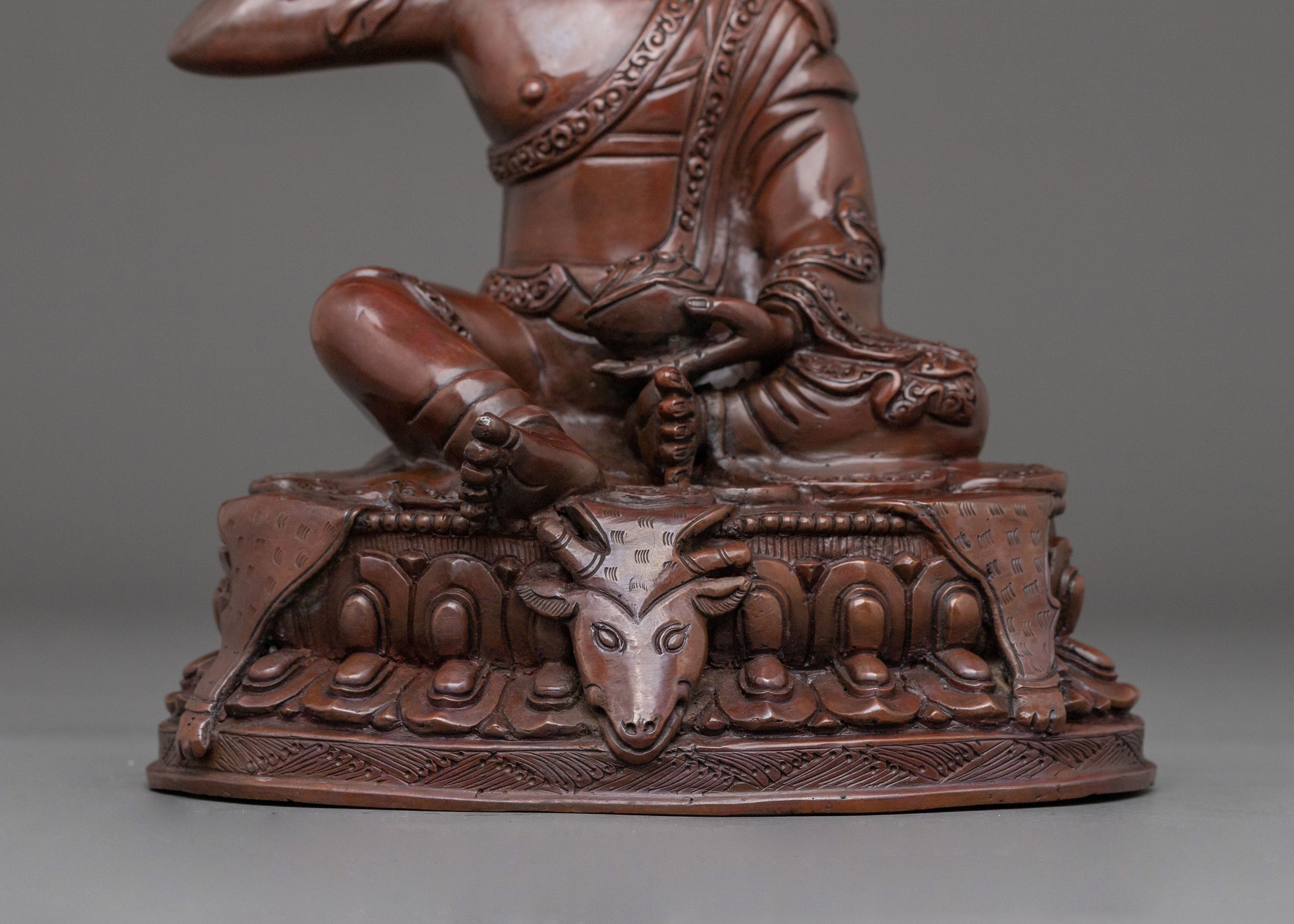 Tibetan Buddhist Master Milarepa Statue