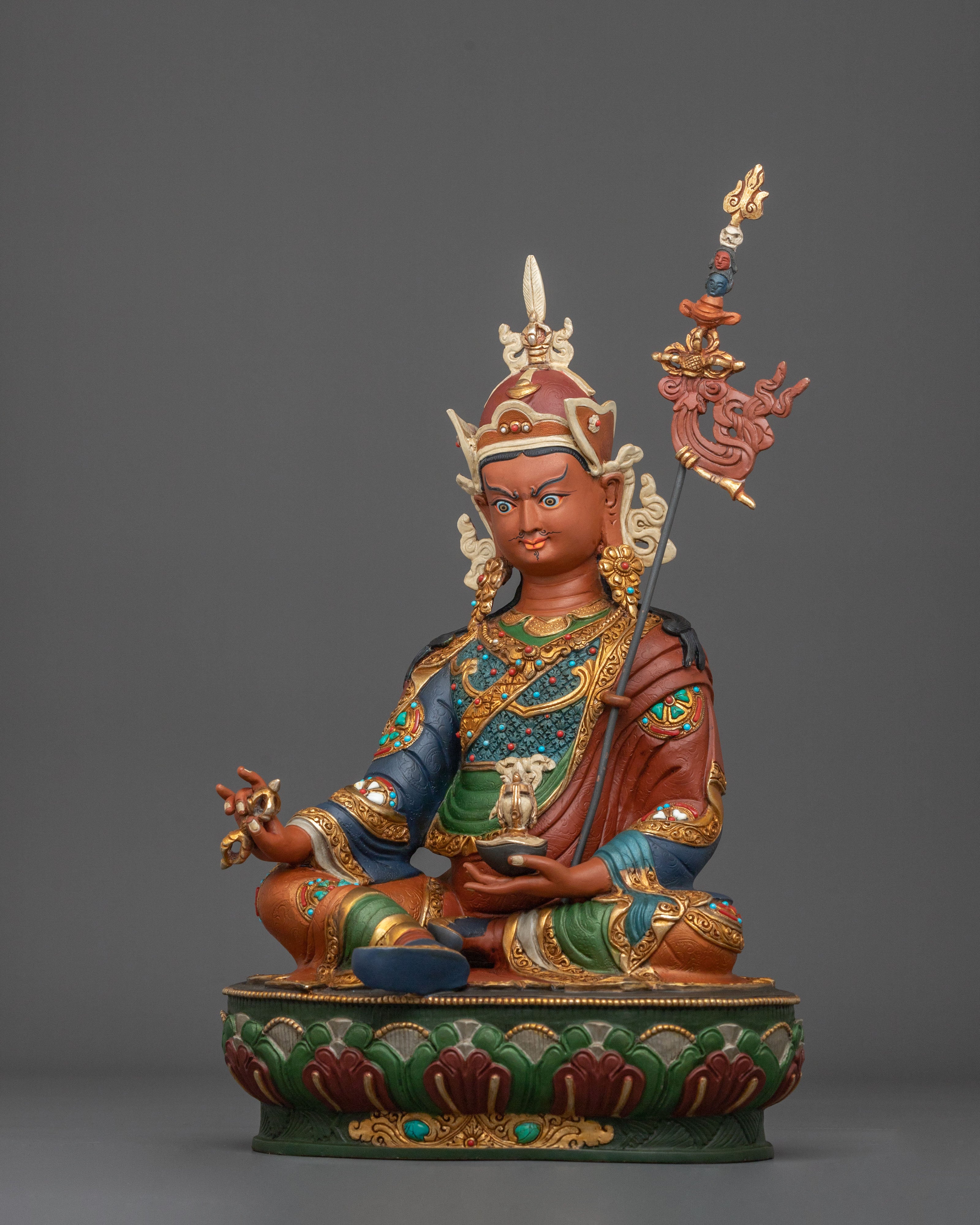 Traditional Guru Rinpoche Statue | Himalayan Artwork