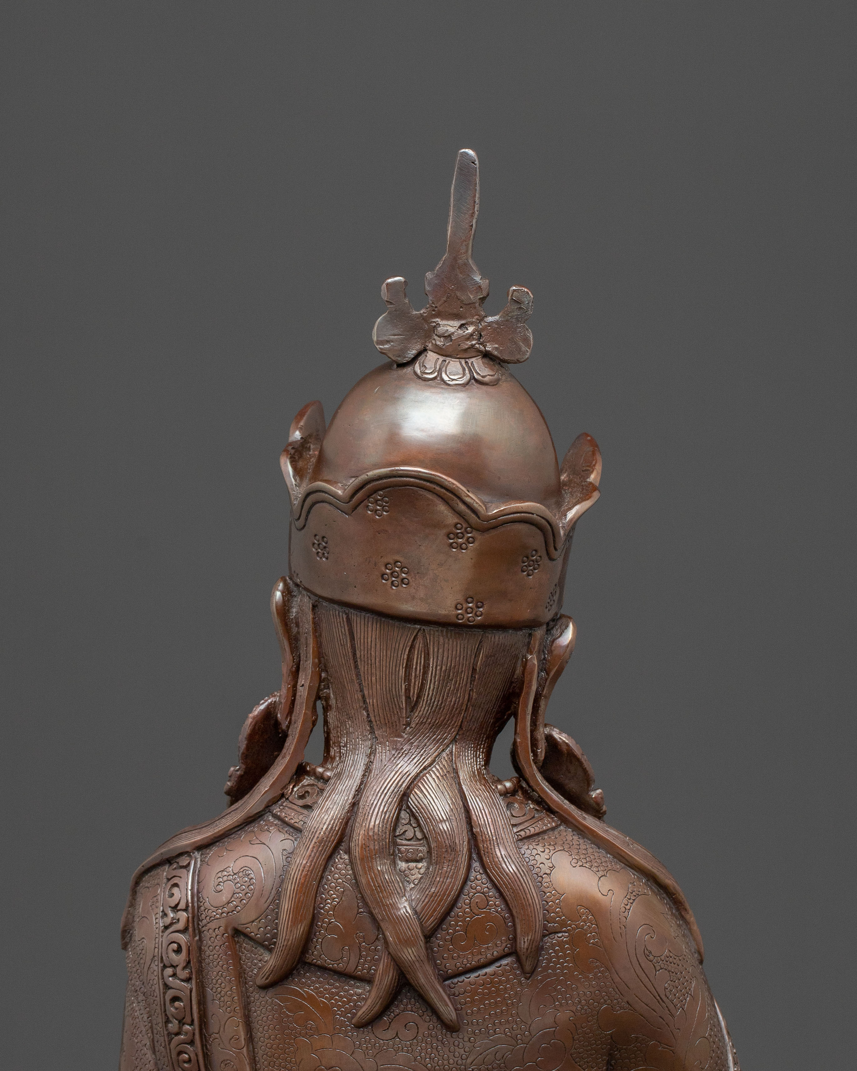 Guru Rinpoche Statue | Oxidized Copper Icon
