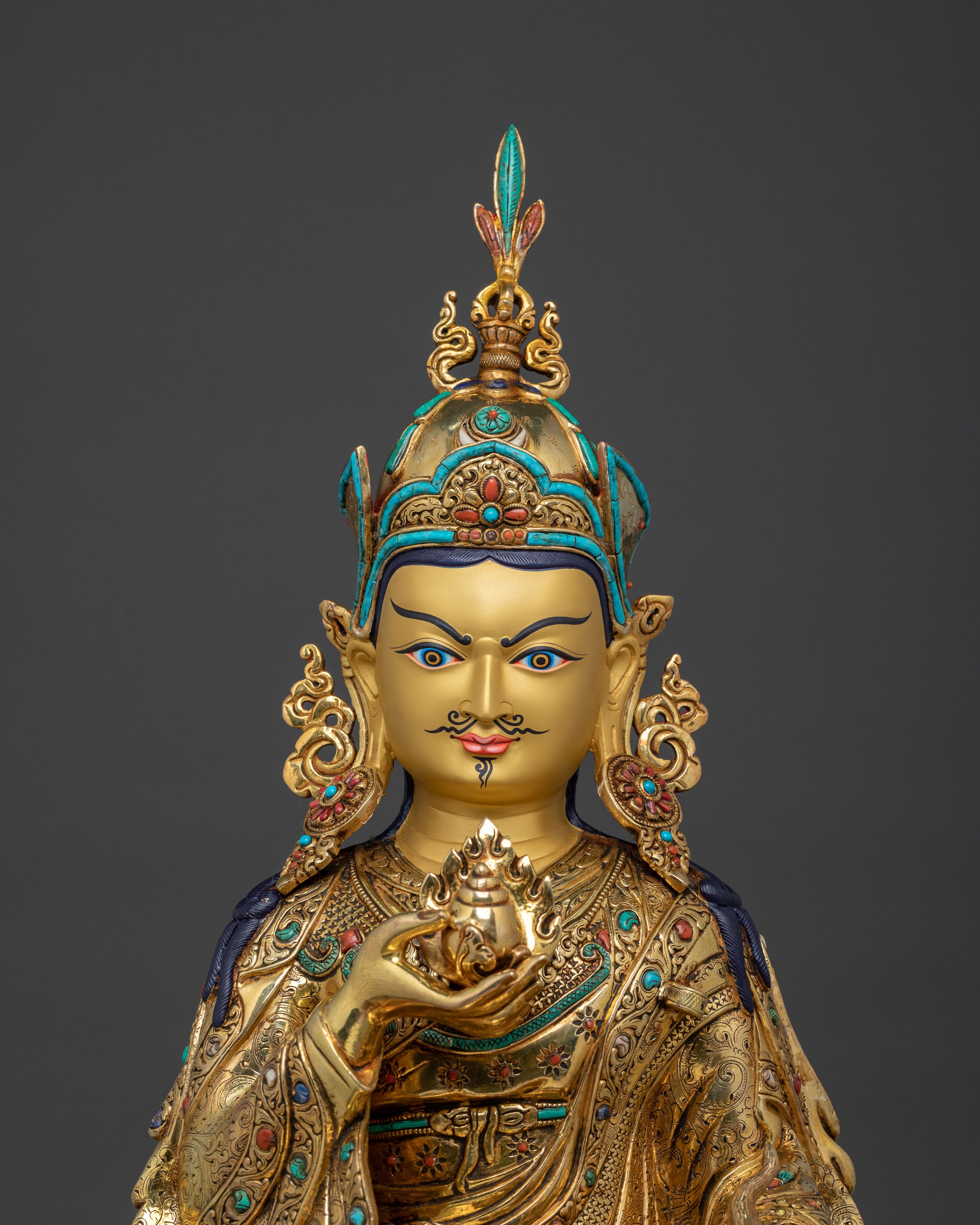 Guru Norla: 24K Gold Gilded Sacred Figurine