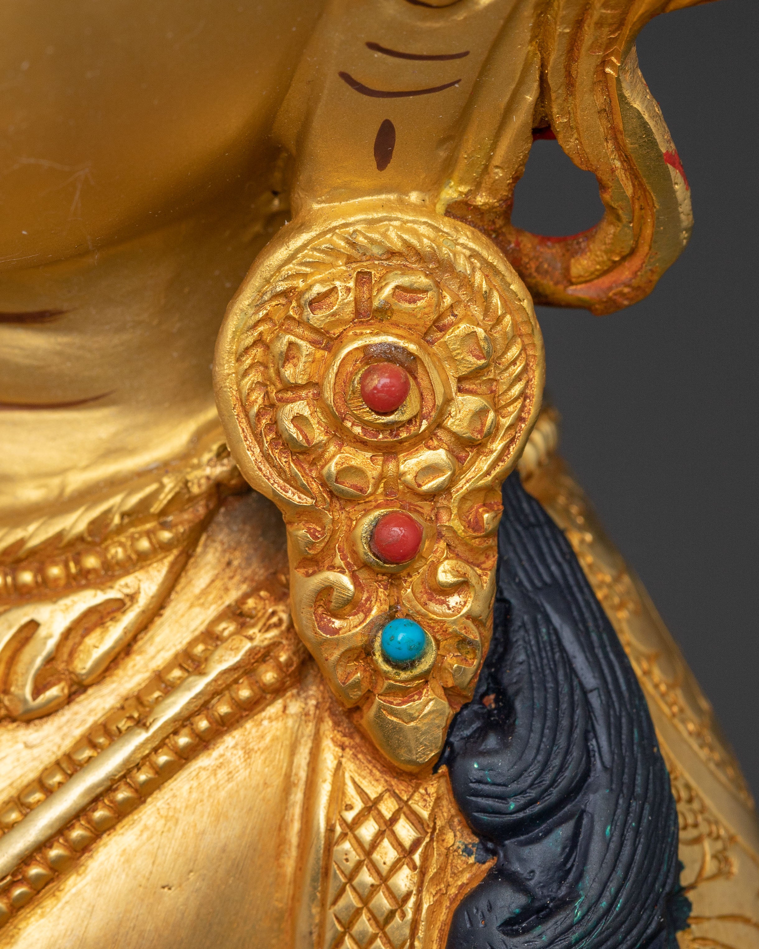 Golden Vajrasattva Himalayan Copper Statue | Purification and Inner Clarity