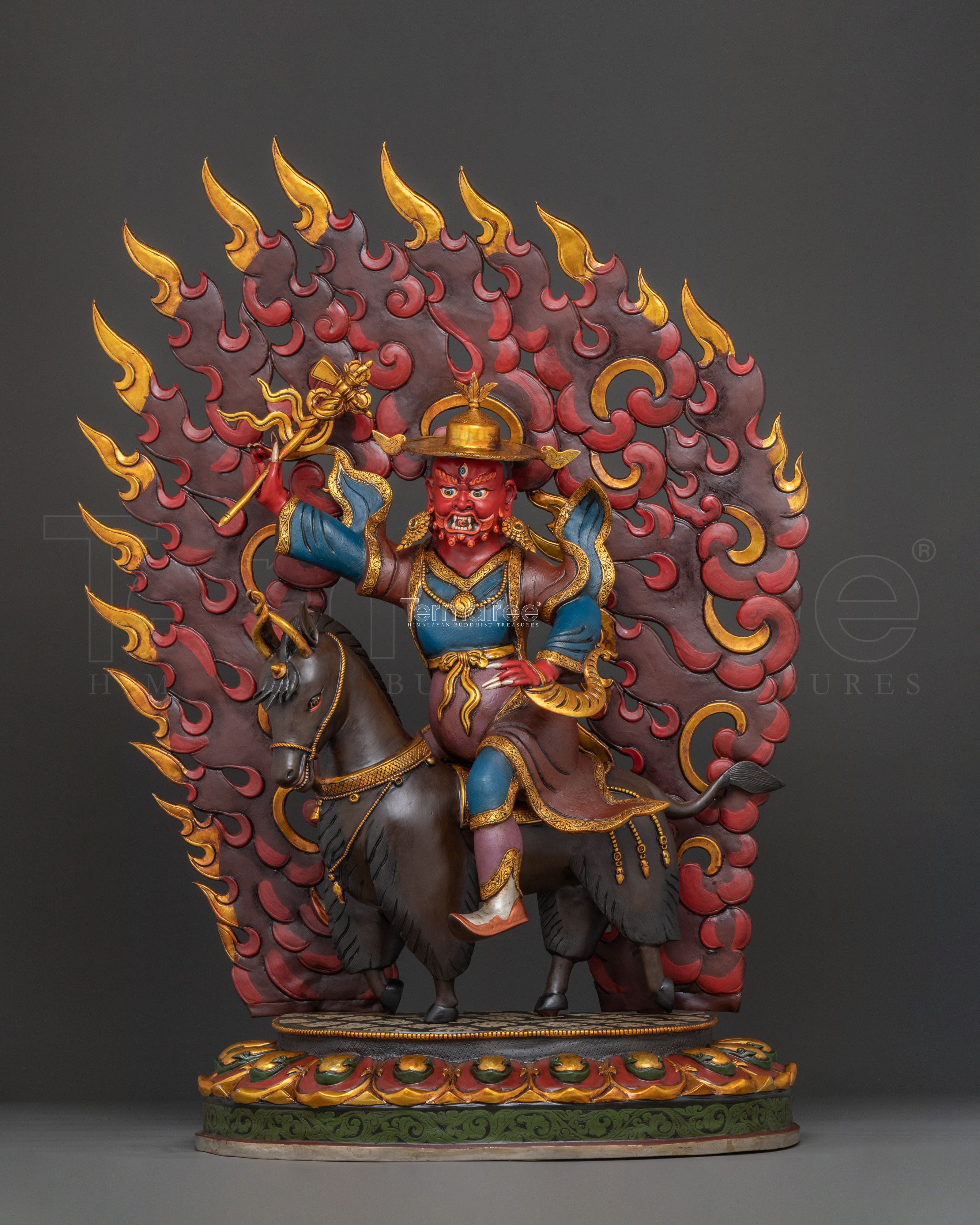 Damchen Garwai Nagpo: Tibetan Wrathful Protector Deity