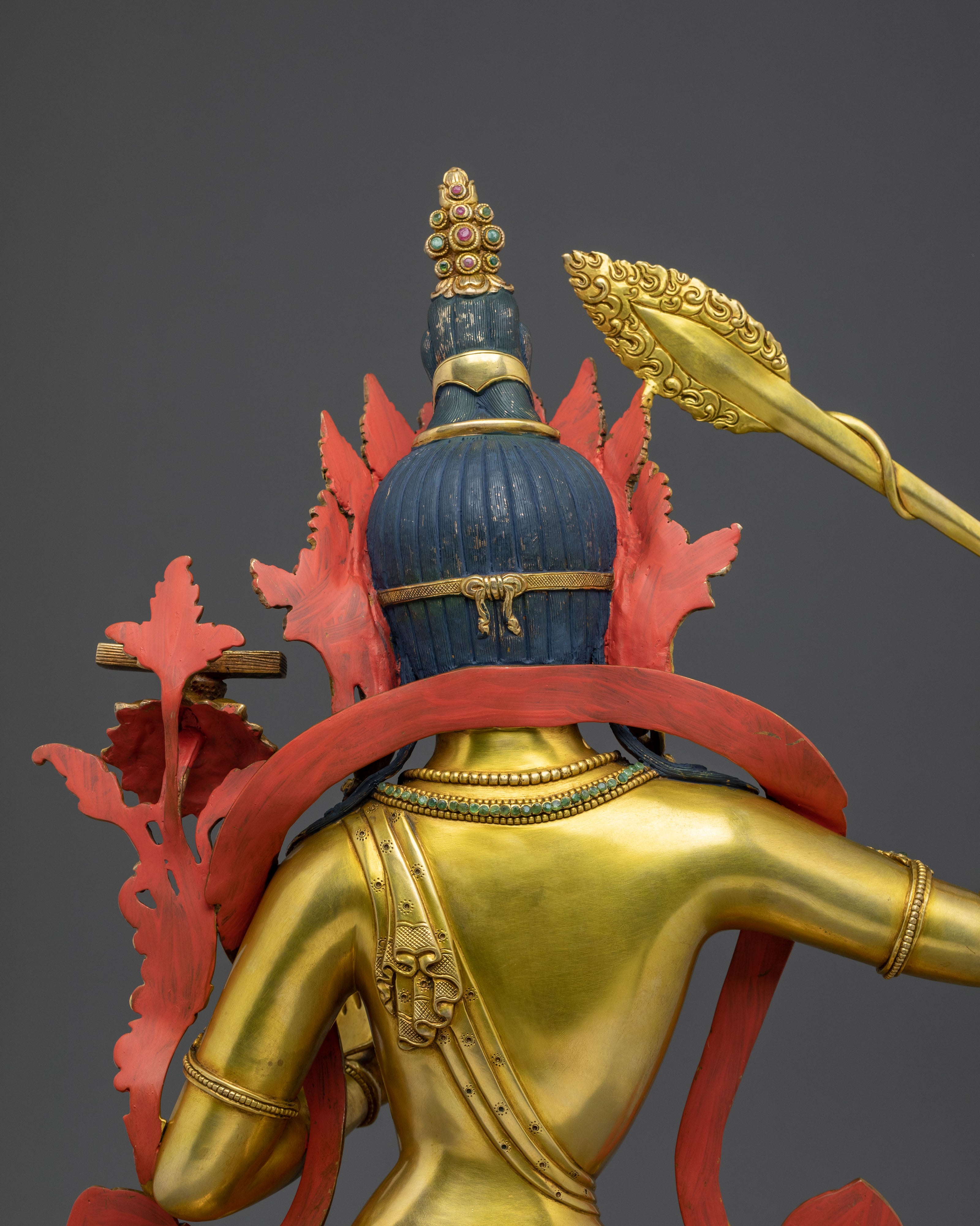 Handmade Manjushri Statue | Tibetan Wisdom Deity