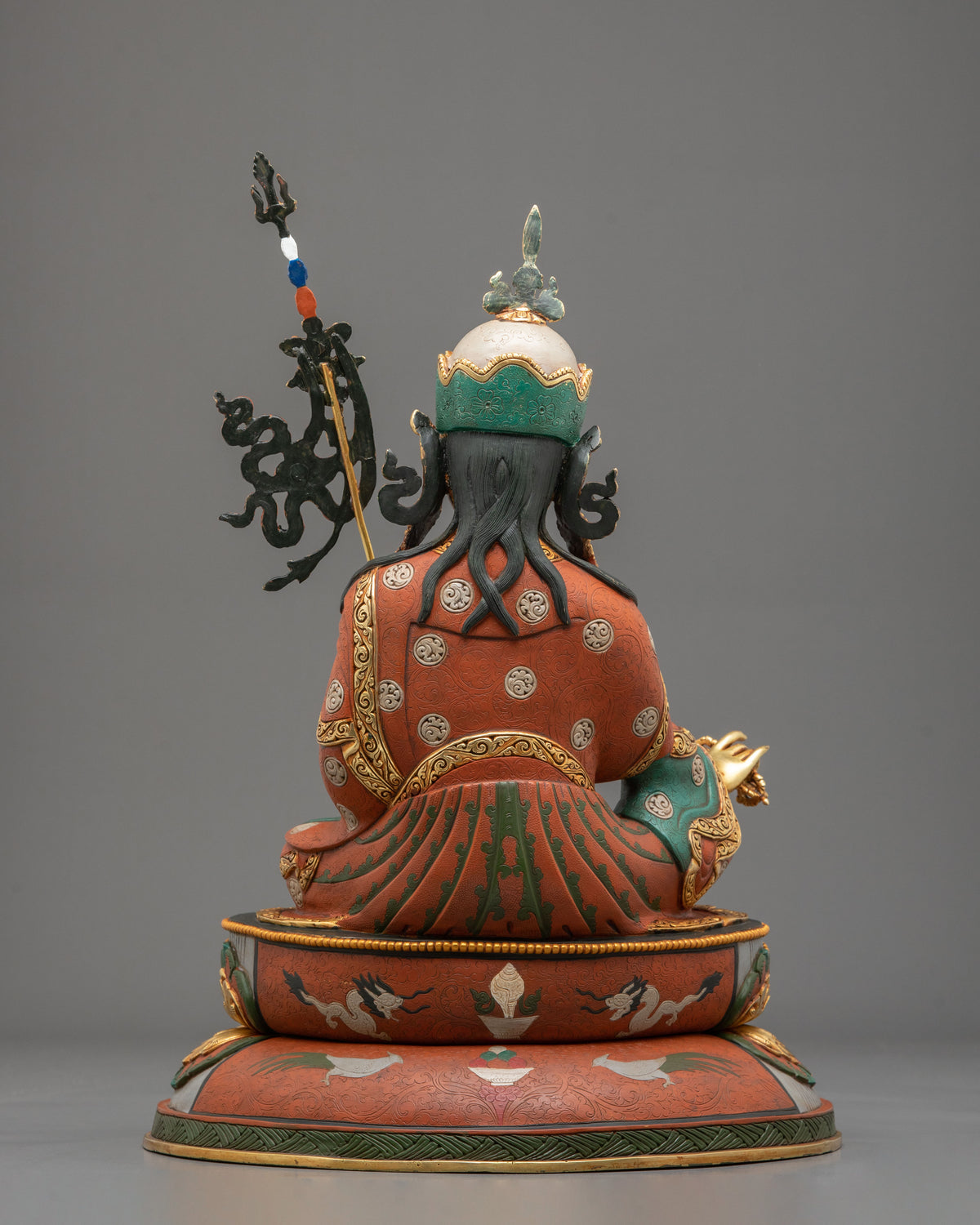 Guru Rinpoche Sacred Figurine | Copper Sculpture