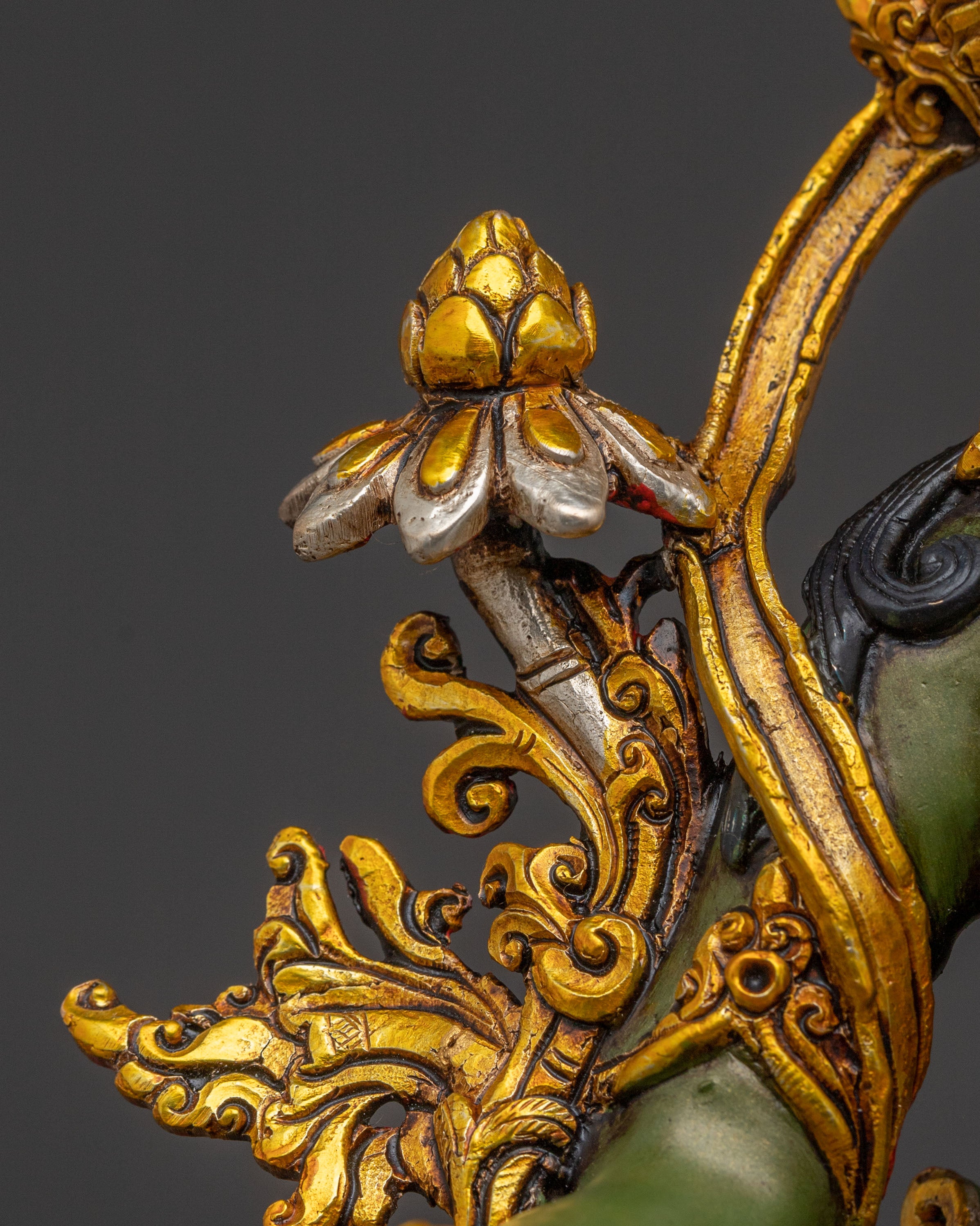 Green Tara Handcrafted Sacred Statue | Goddess of Compassion