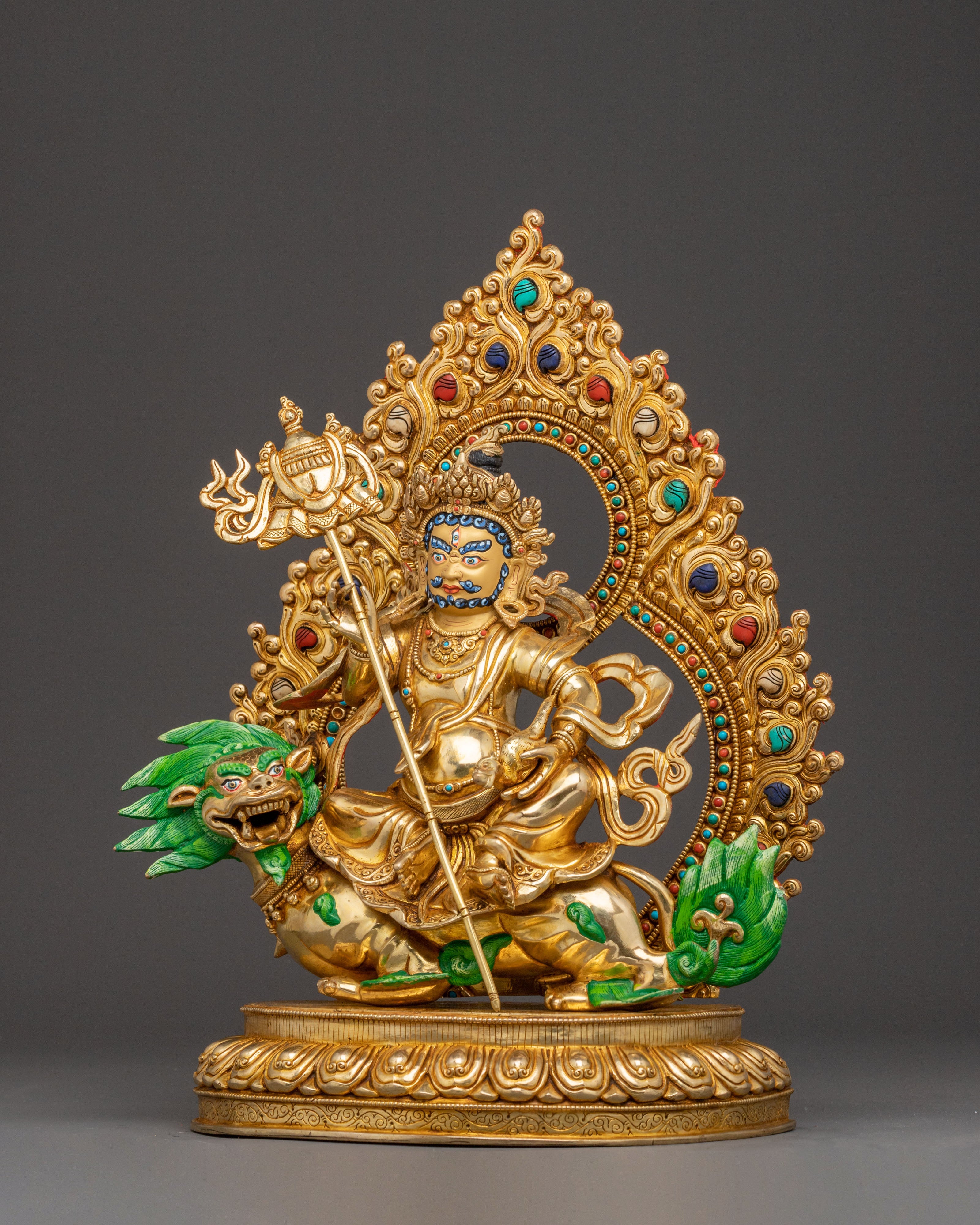 Traditional Namtoshe Guardian Statue - 24K Gold