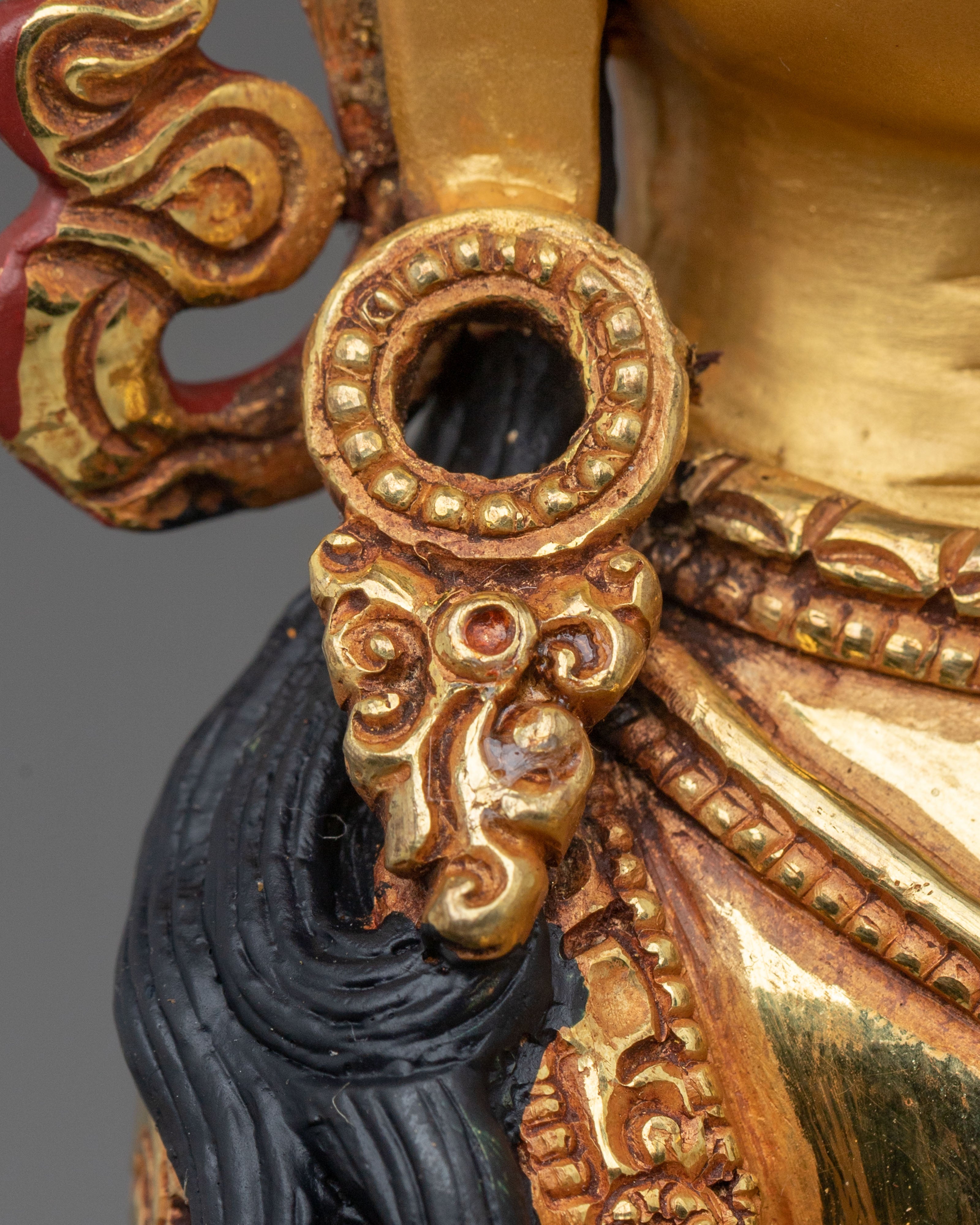 Vajrasattva Sacred Sculpture | Exquisite 24K Gold Gilded